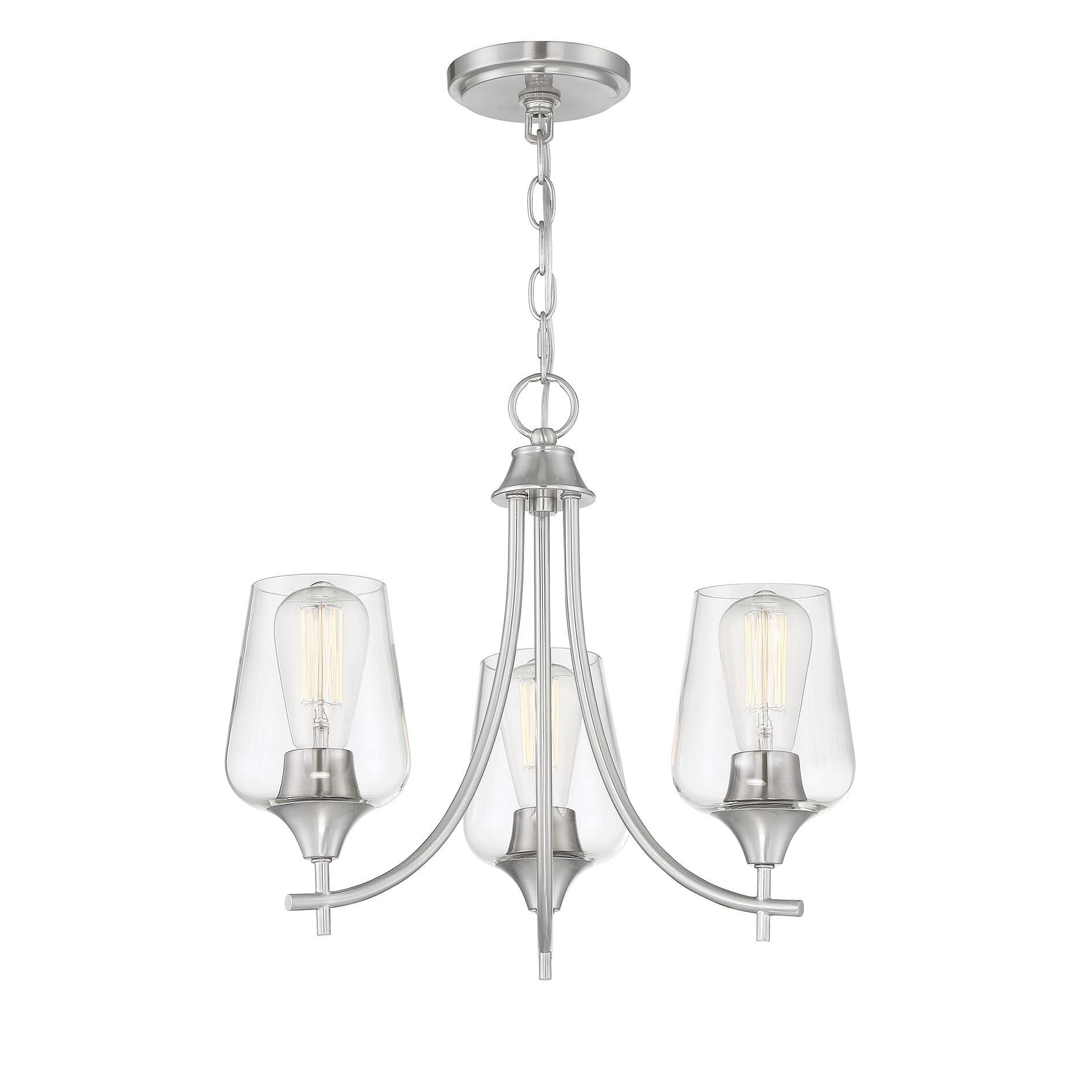 Octave 18 Inch 3 Light Mini Chandelier by Savoy House