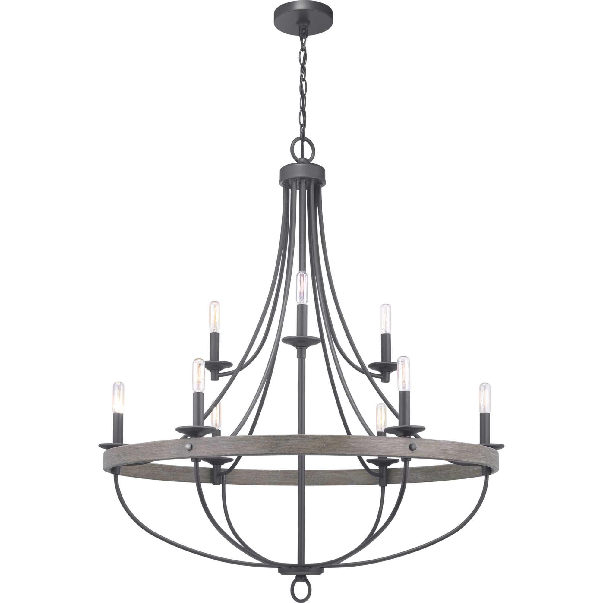 Gulliver 35 Inch 9 Light Chandelier by Progress Lighting
