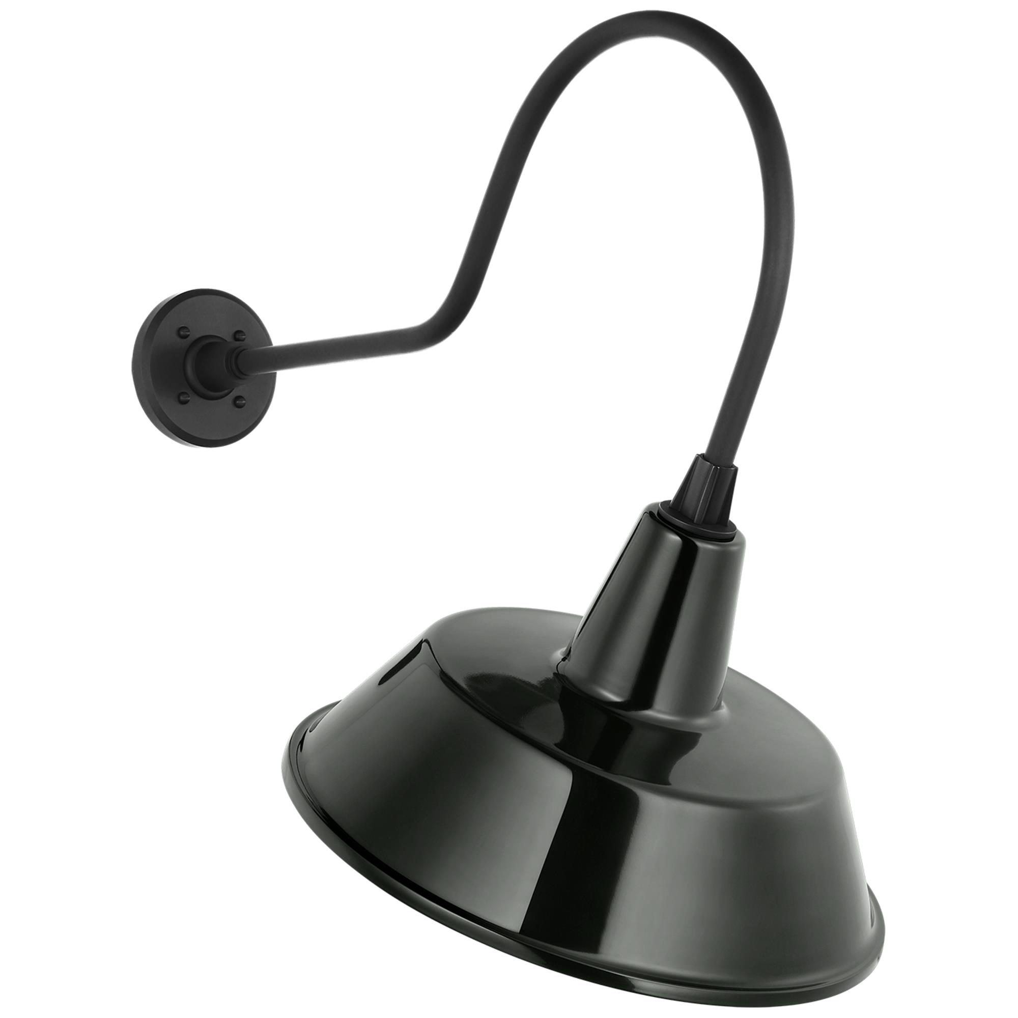Shown in Matte Black finish and Green shade