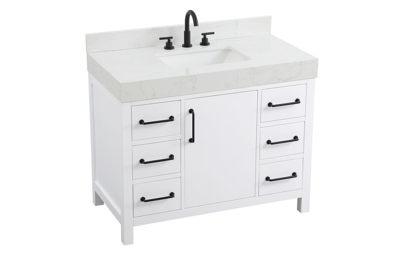 Nathan 42 Inch Bath Vanity by Elegant Dcor