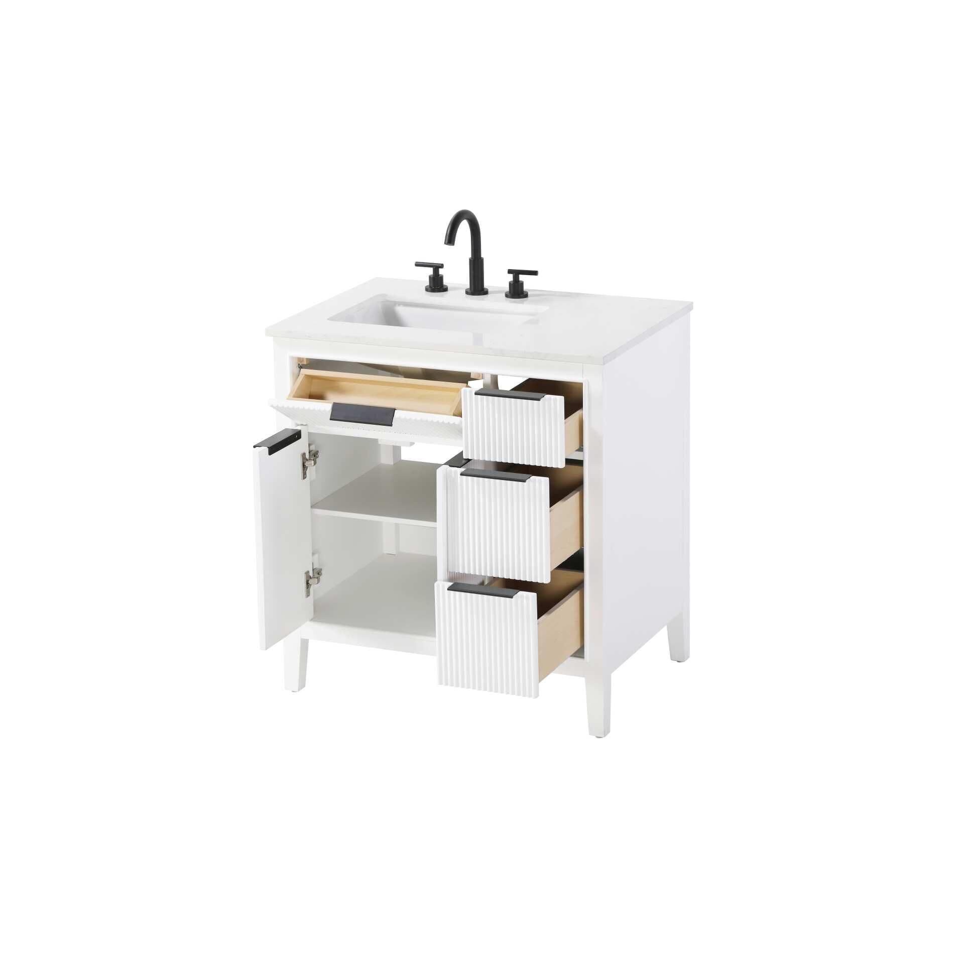 Shown in White finish