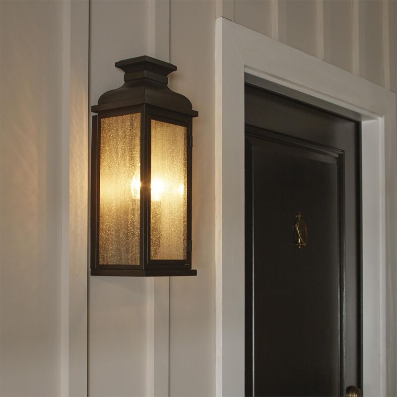 Sean Lavin Pediment 18 Inch 2 Light Outdoor Wall Light by Visual Comfort Studio