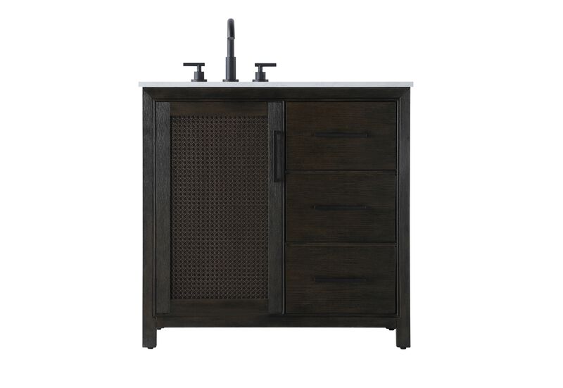 Alina 36 Inch Bath Vanity by Elegant Dcor