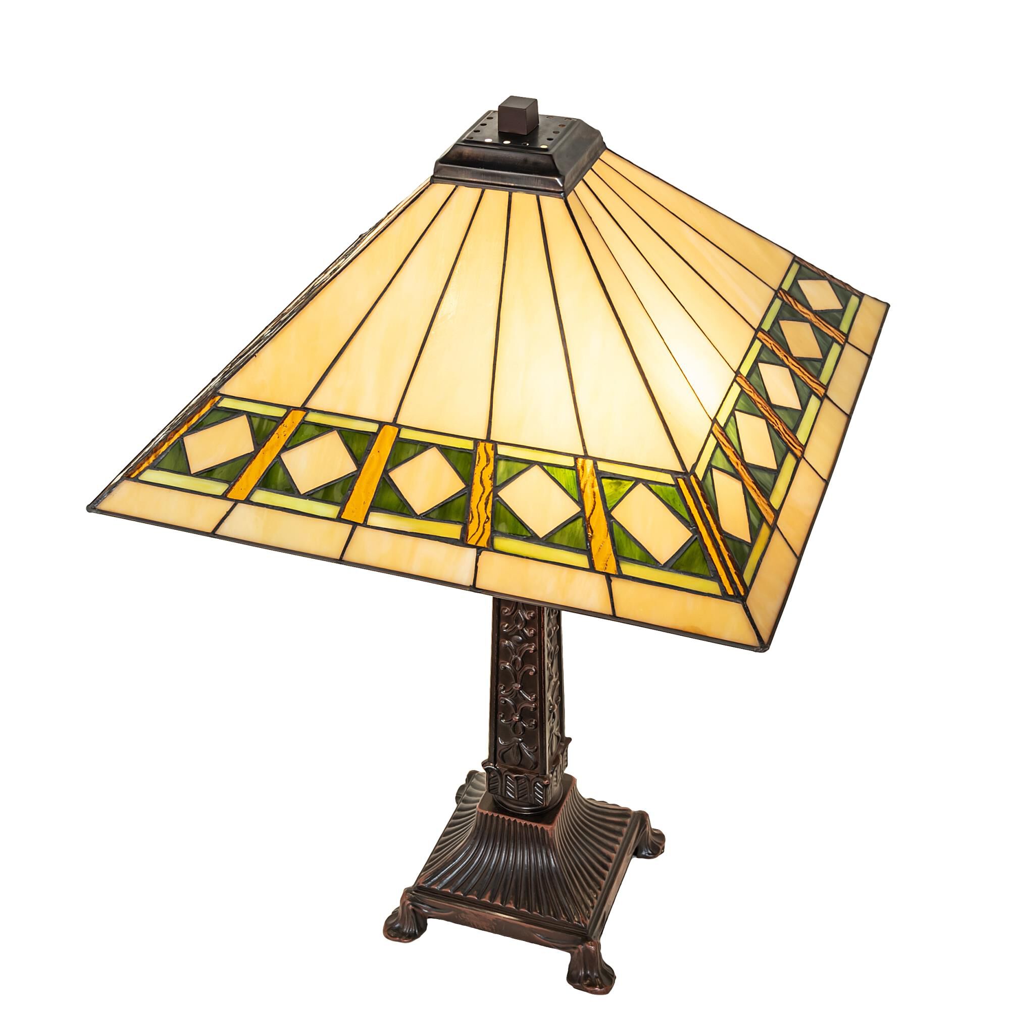 Diamond Band Mission 27 Inch Table Lamp by Meyda Lighting