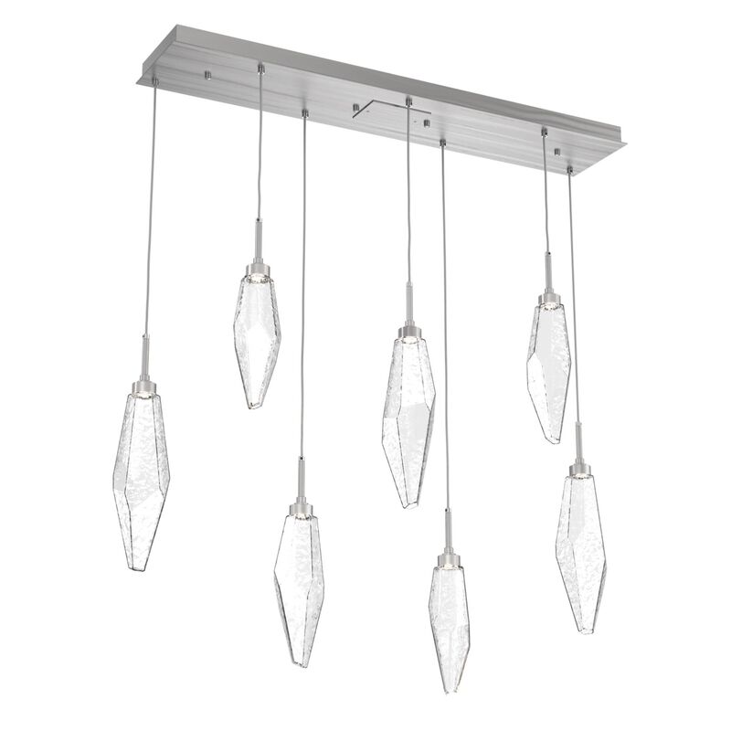 Rock Crystal 44 Inch 7 Light LED Linear Suspension Light by Hammerton Studio
