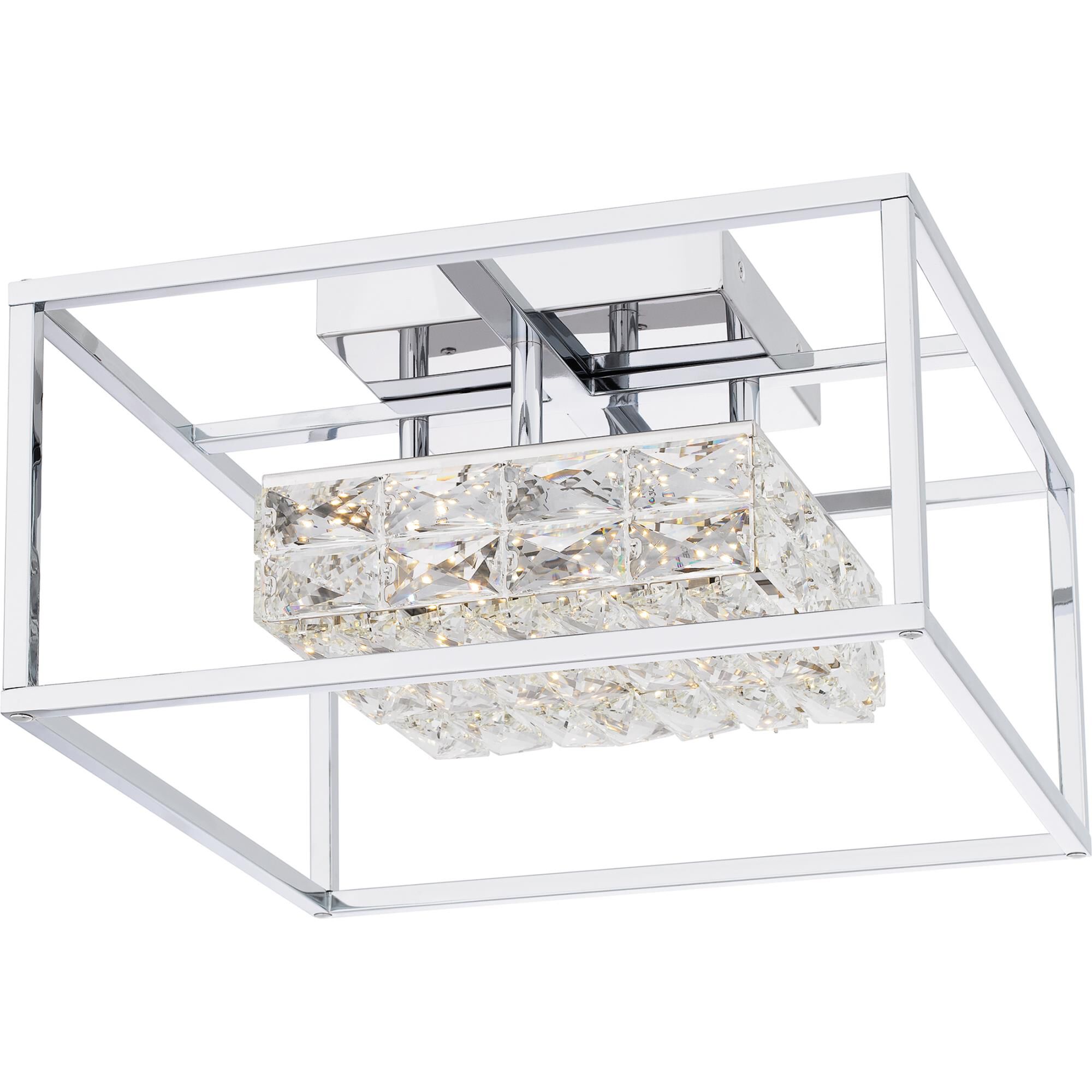 Dazzle 16 Inch Semi Flush Mount by Quoizel