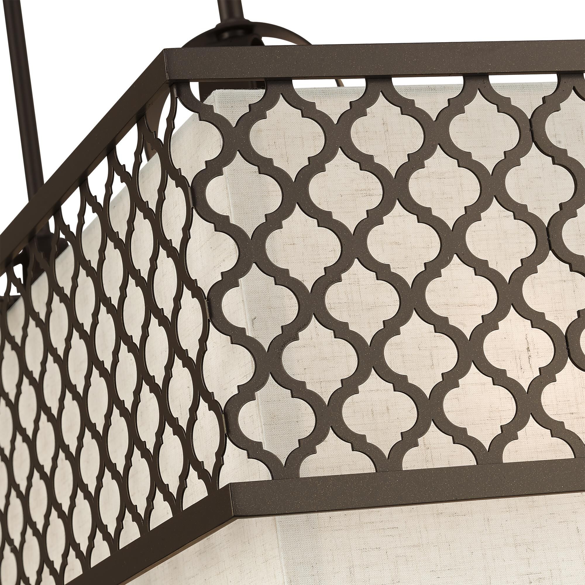 Arabesque 39 Inch 9 Light Linear Suspension Light by Livex Lighting