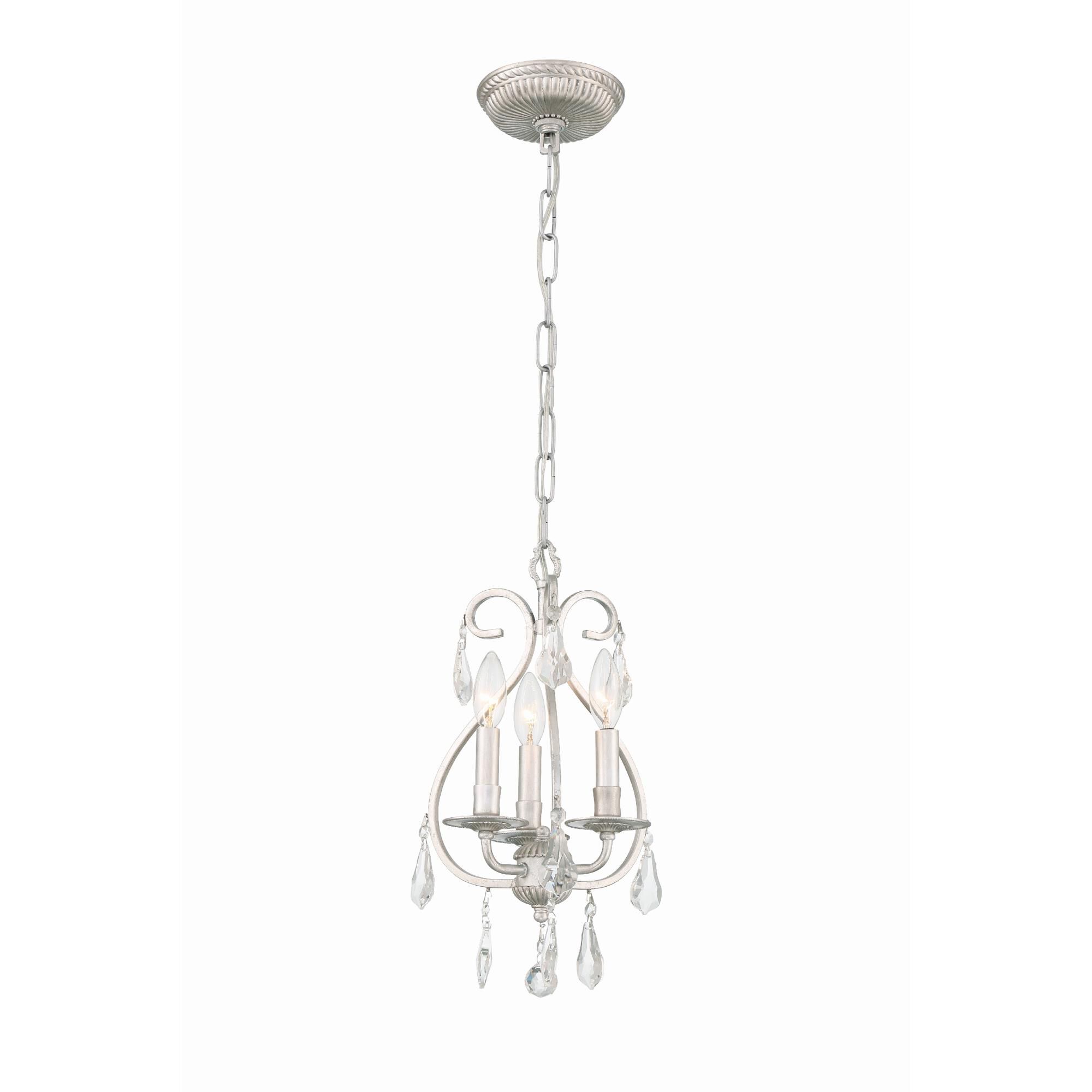 Ashton 10 Inch 3 Light Mini Chandelier by Crystorama