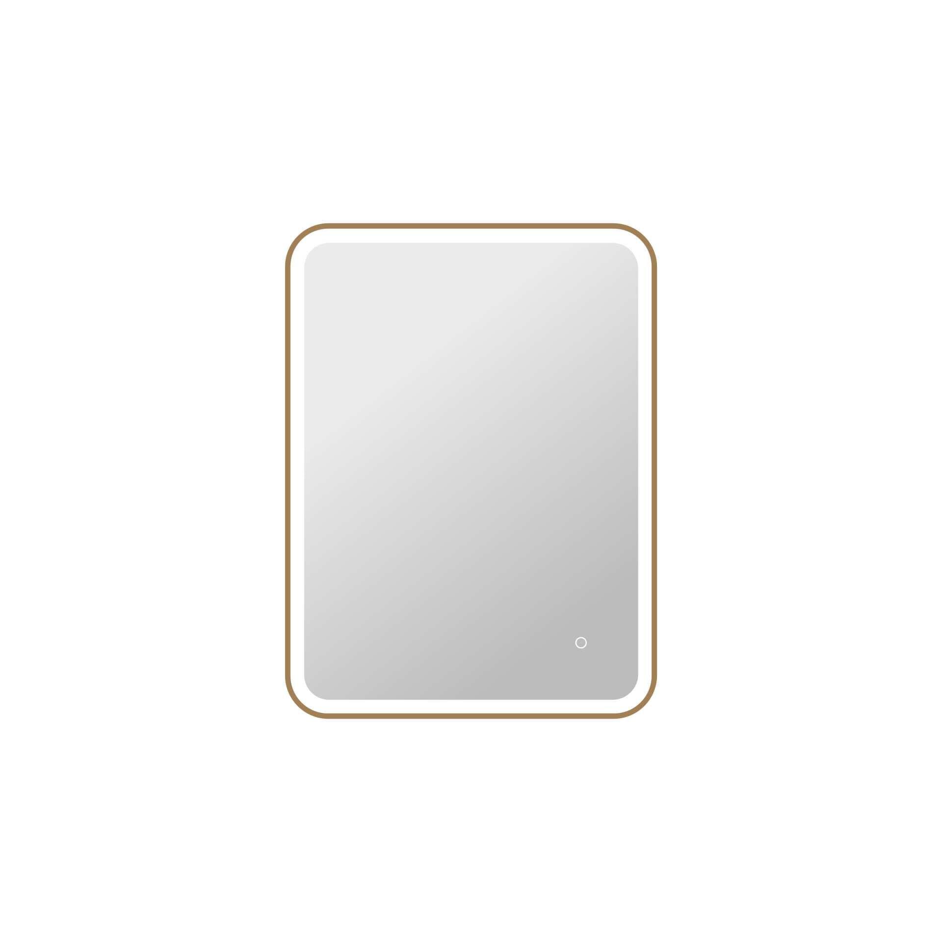 Harmoni 36 Inch Rectangular LED Lighted Mirror by Elegant Decor