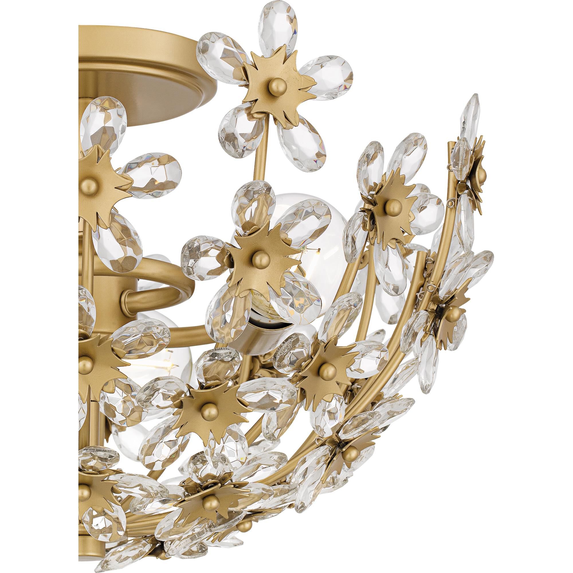 Rosemary 16 Inch Semi Flush Mount by Quoizel