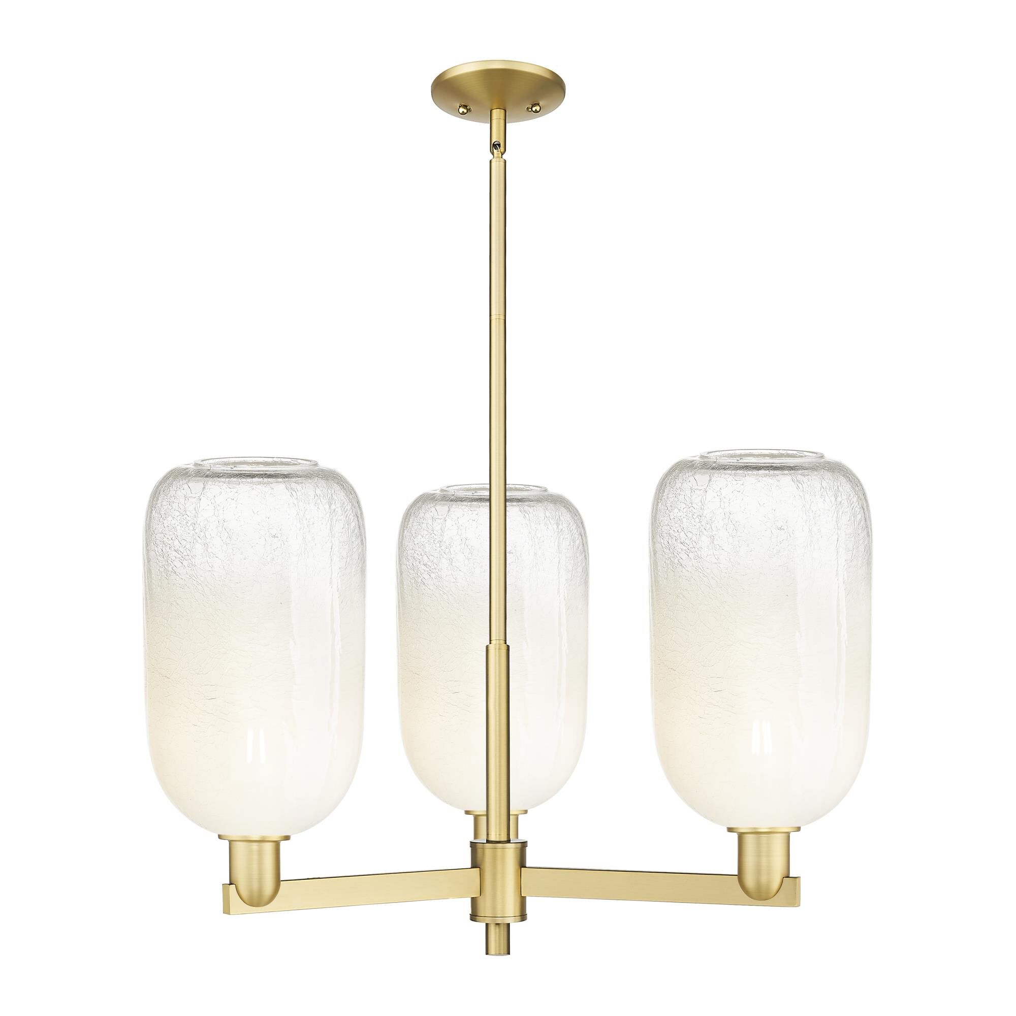 Shown in Satin Gold finish and Opal glass