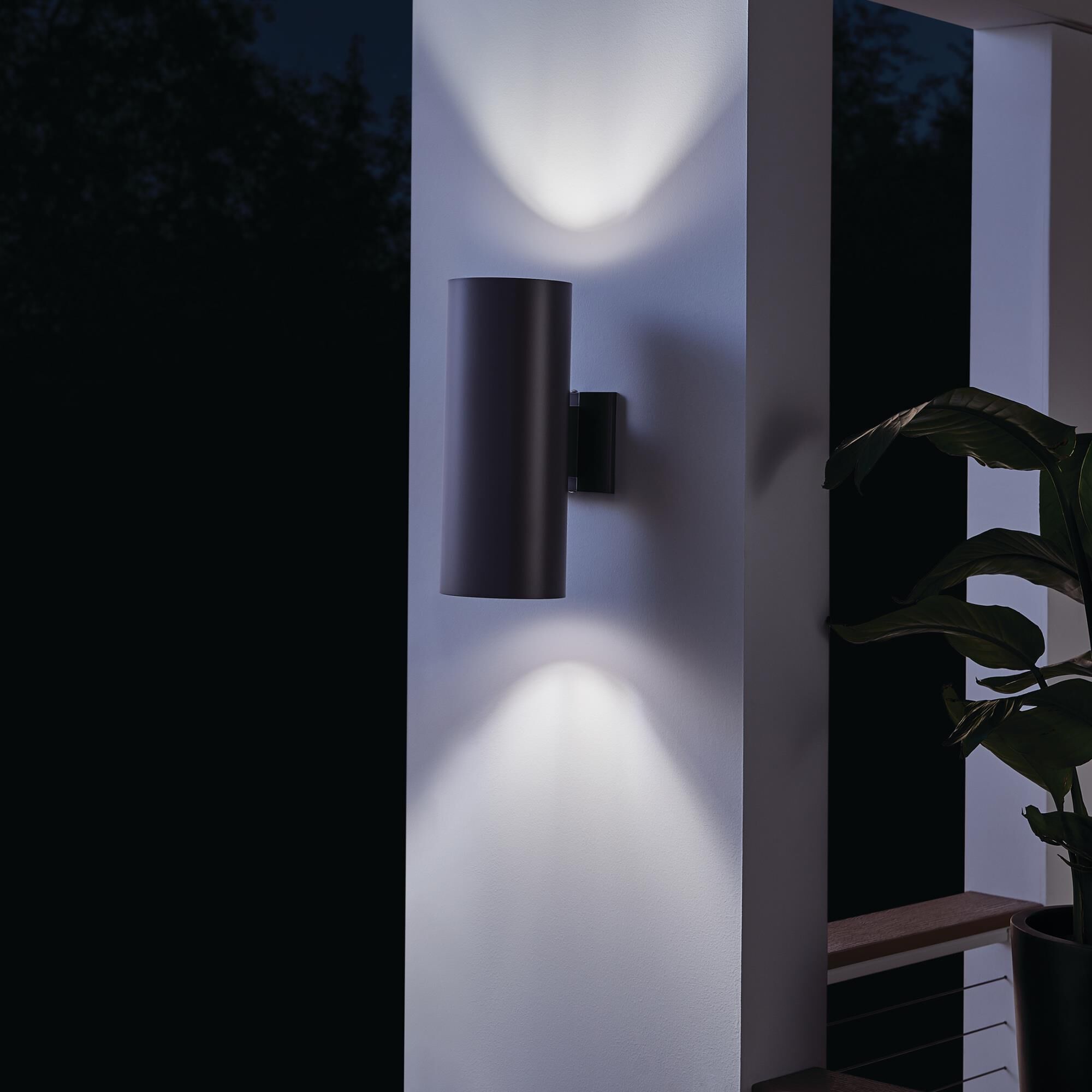 15 Inch Tall 2 Light Outdoor Wall Light by Kichler Lighting