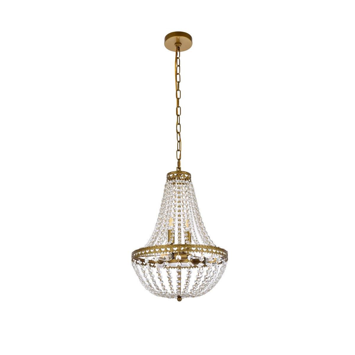 Valeria 14 Inch 5 Light Mini Chandelier by Elegant Lighting