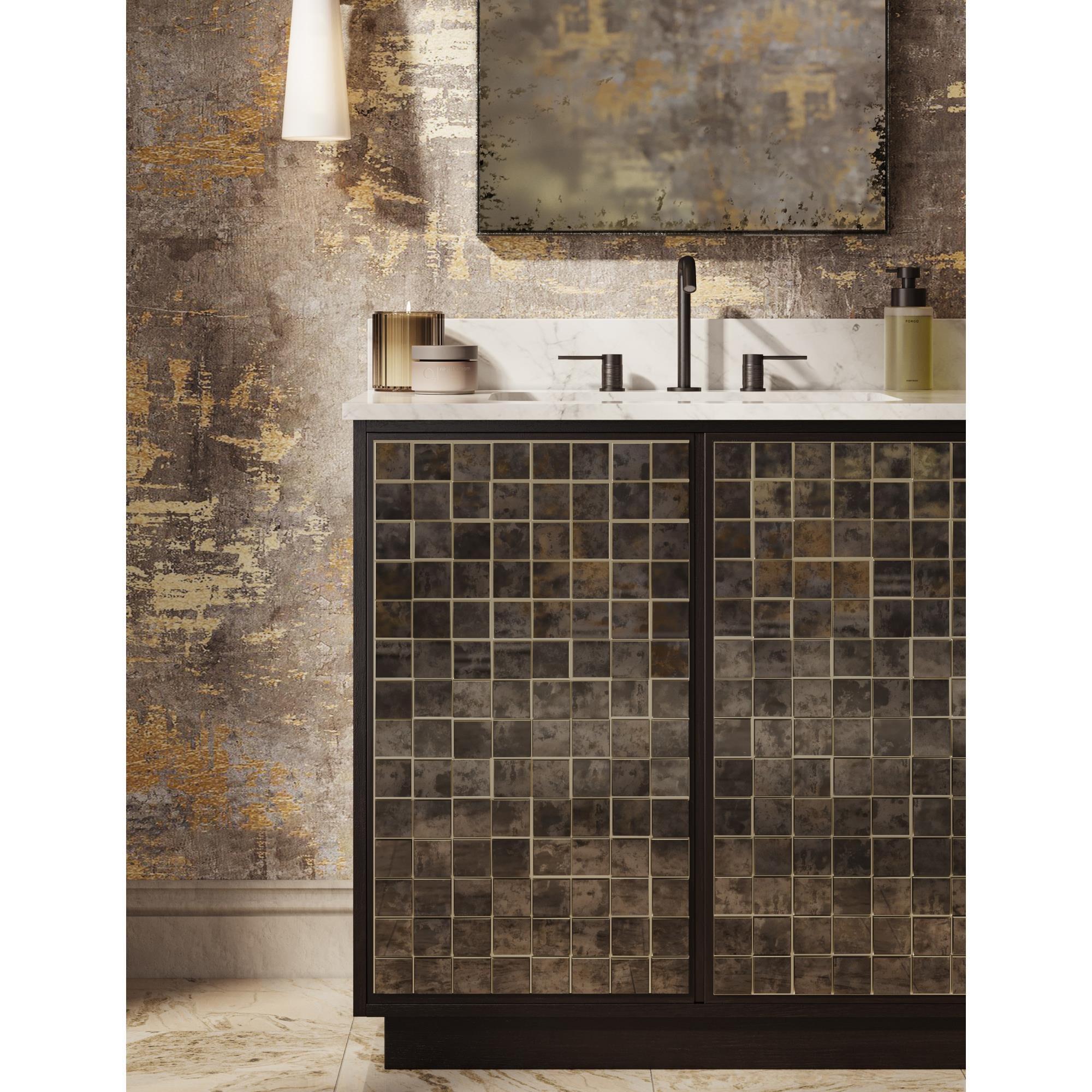 Mosaico 36 Inch Bath Vanity by Currey and Company