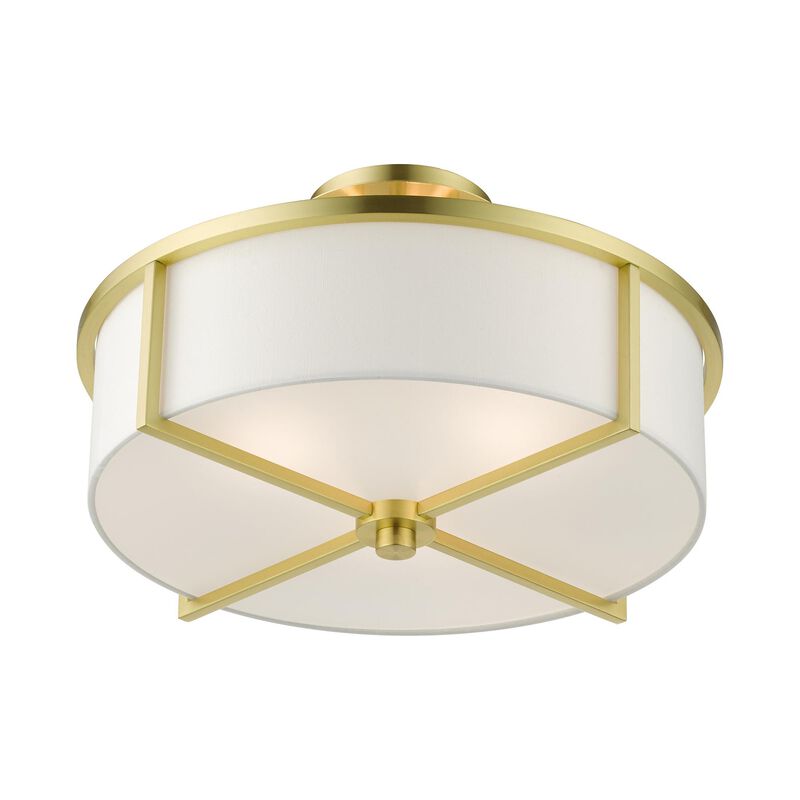Wesley 3 Light Semi Flush Mount by Livex Lighting