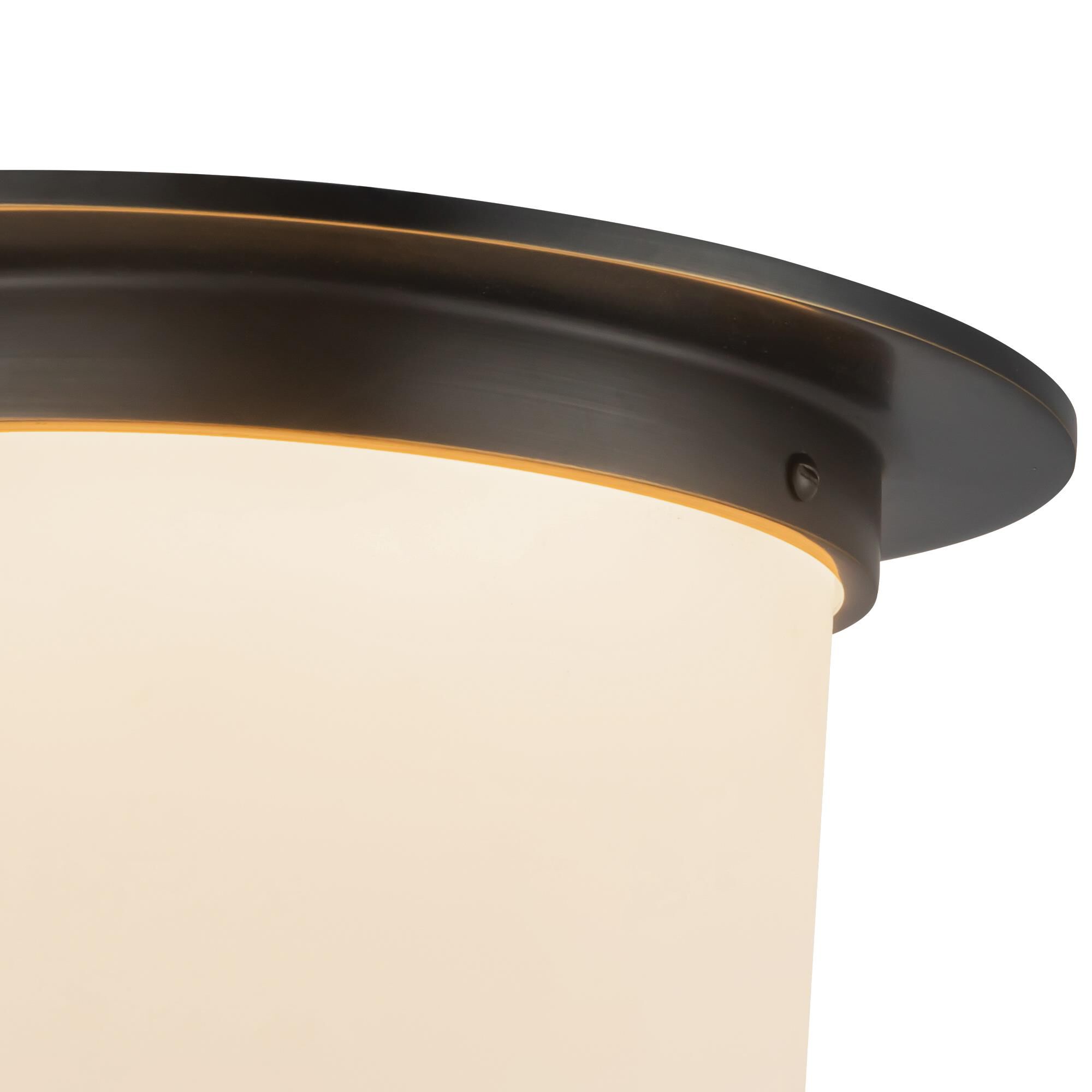 Shown in Urban Bronze finish and Matte Opal glass
