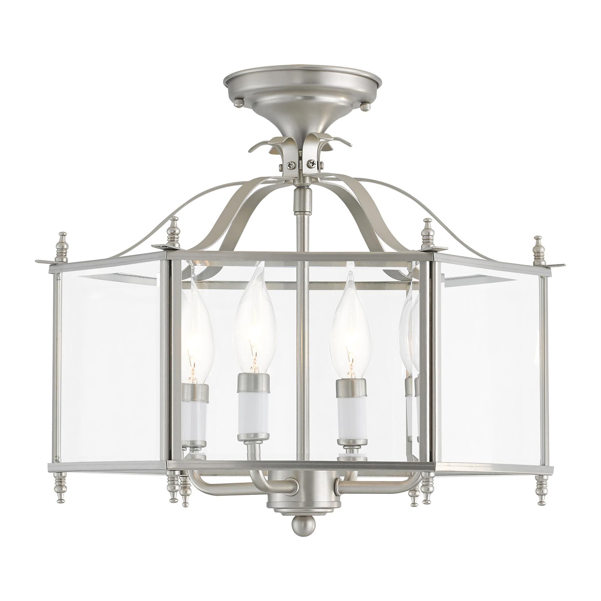 Livingston 15 Inch Cage Pendant by Livex Lighting