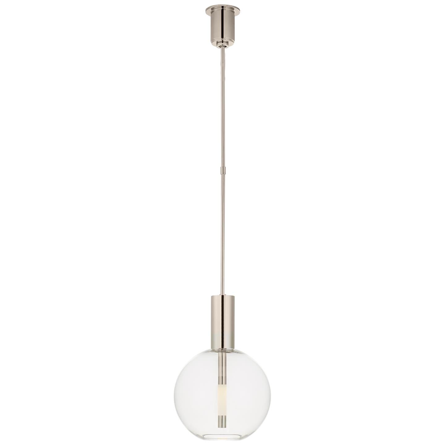 Shown in Polished Nickel finish and Clear glass and Clear Glass shade