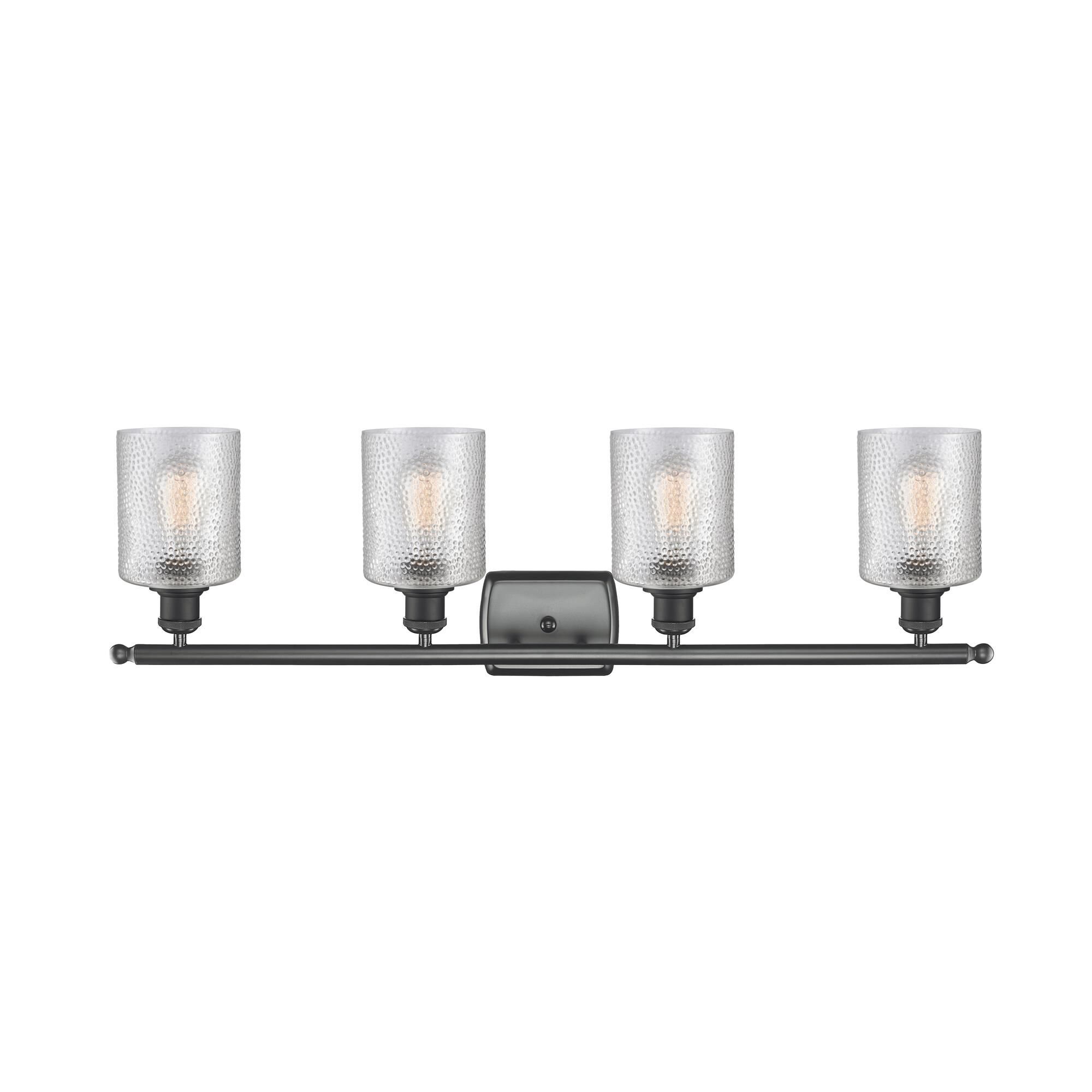 Shown in Matte Black finish and Clear glass