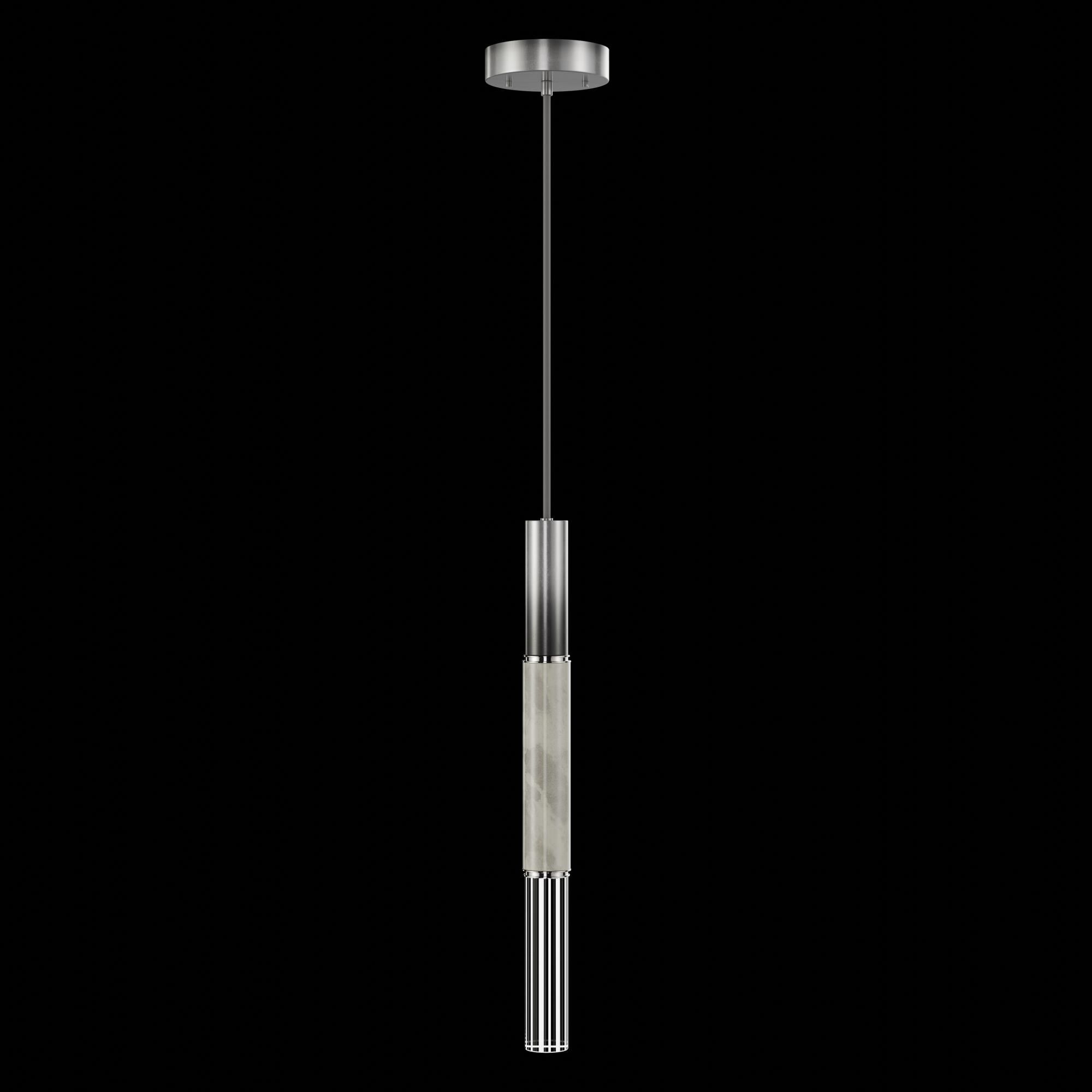 Shown in Silver finish and True crystal and False glass