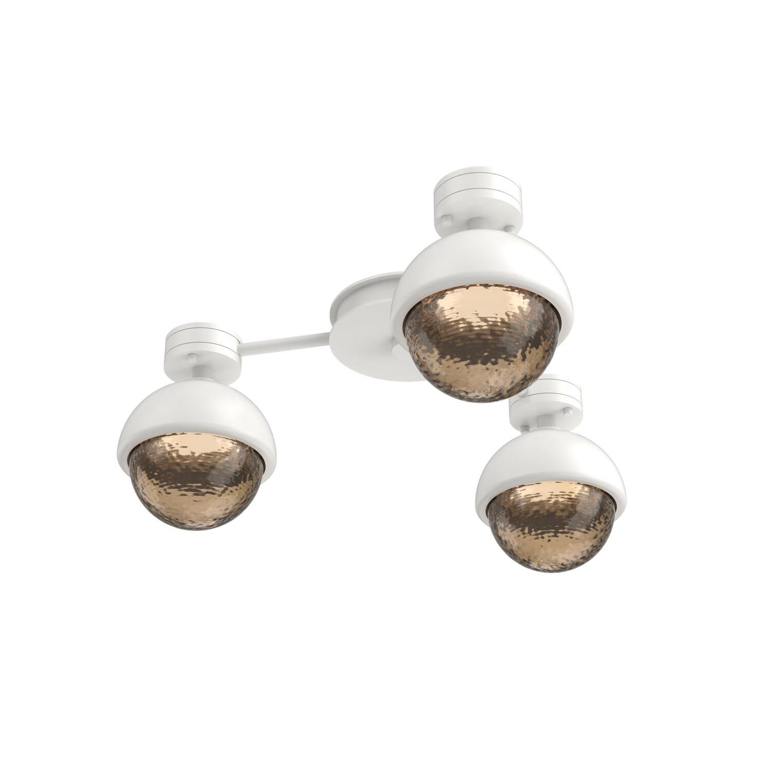 Shown in Salt White finish and Bronze glass and Metal Shade Matching Finish accent