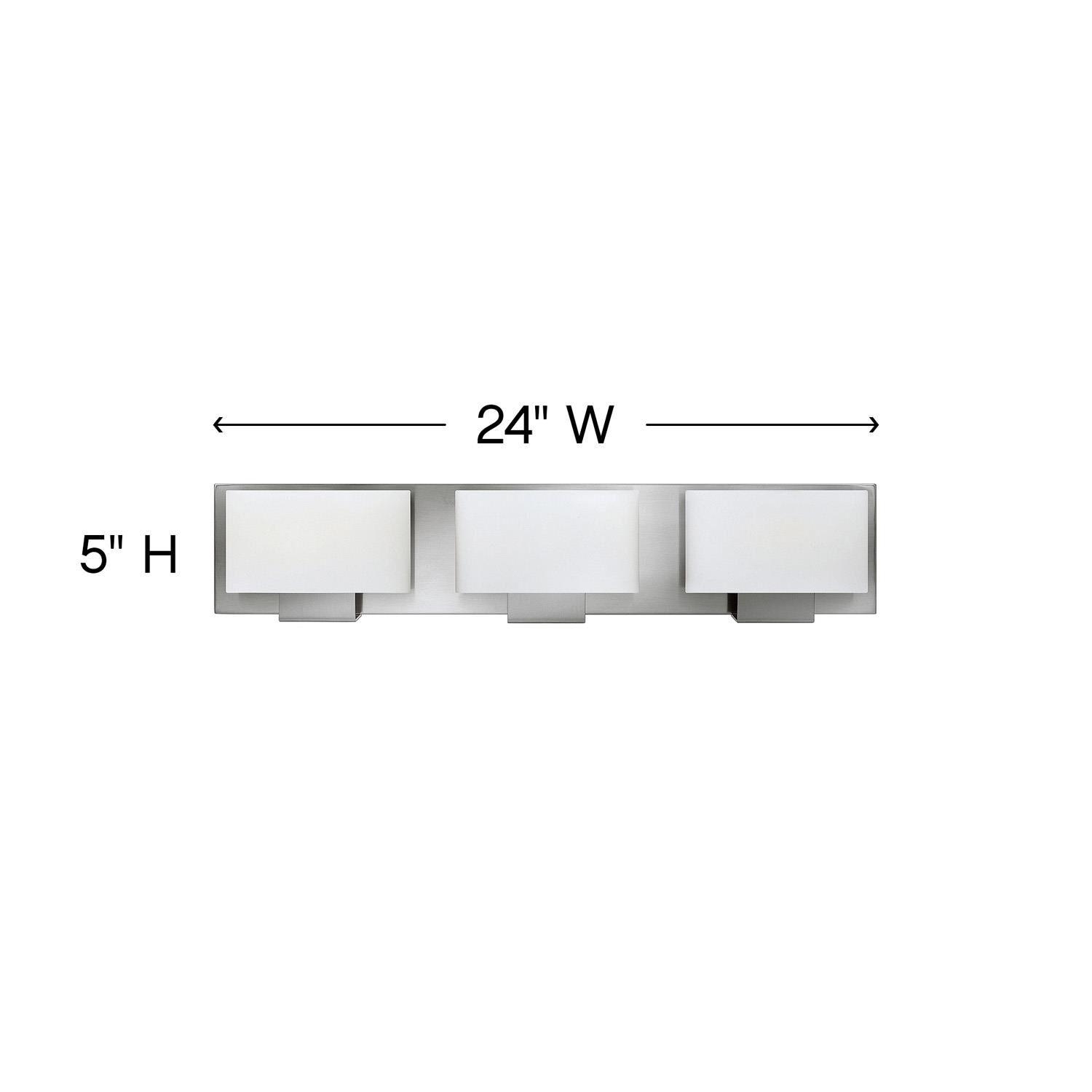 Mila 24 Inch 3 Light Bath Vanity Light by Hinkley Lighting