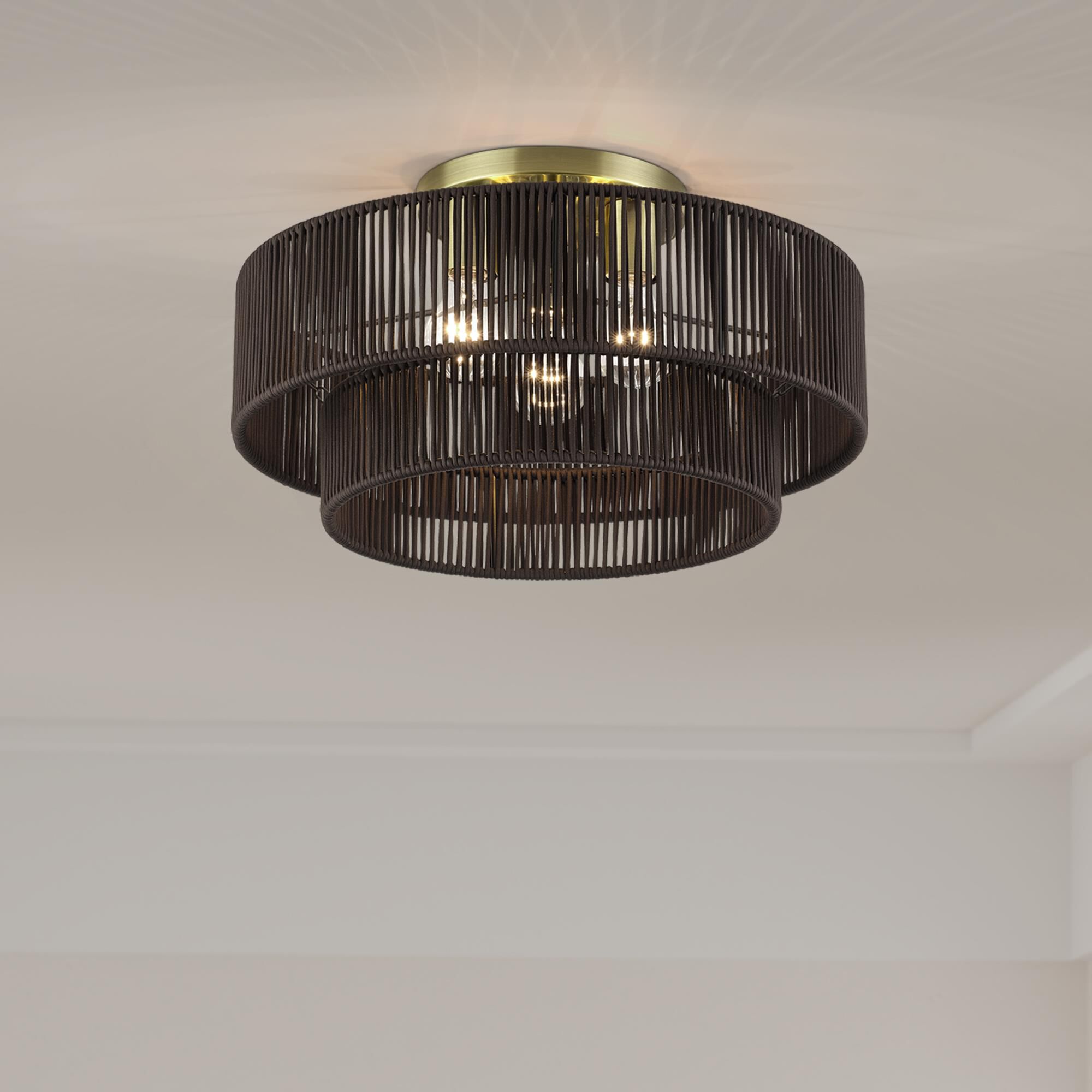 Acordia 18 Inch Semi Flush Mount by Livex Lighting