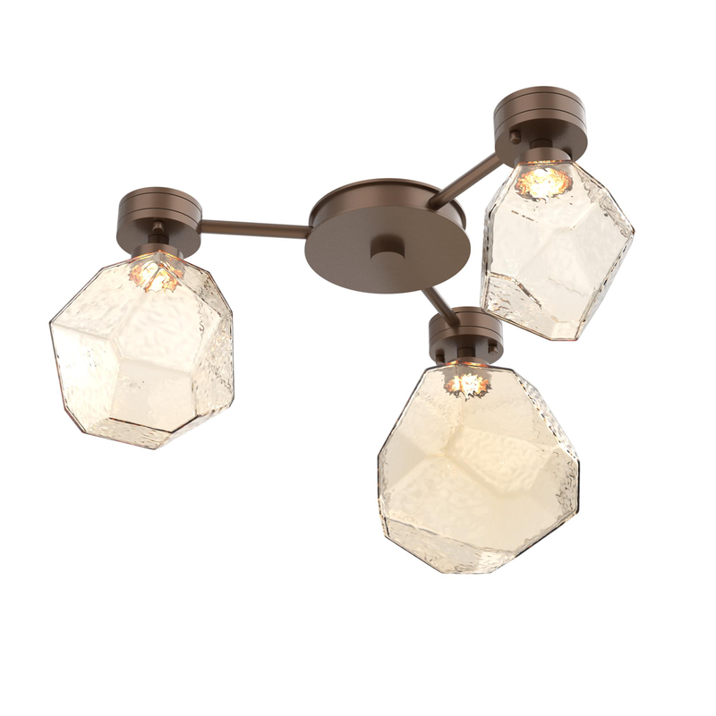 Levi Wilson Gem 24 Inch Semi Flush Mount by Hammerton Studio