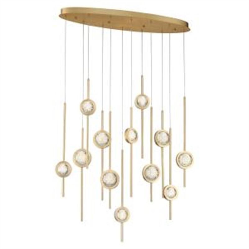 Barletta 38 Inch Linear Chandelier by Eurofase Lighting