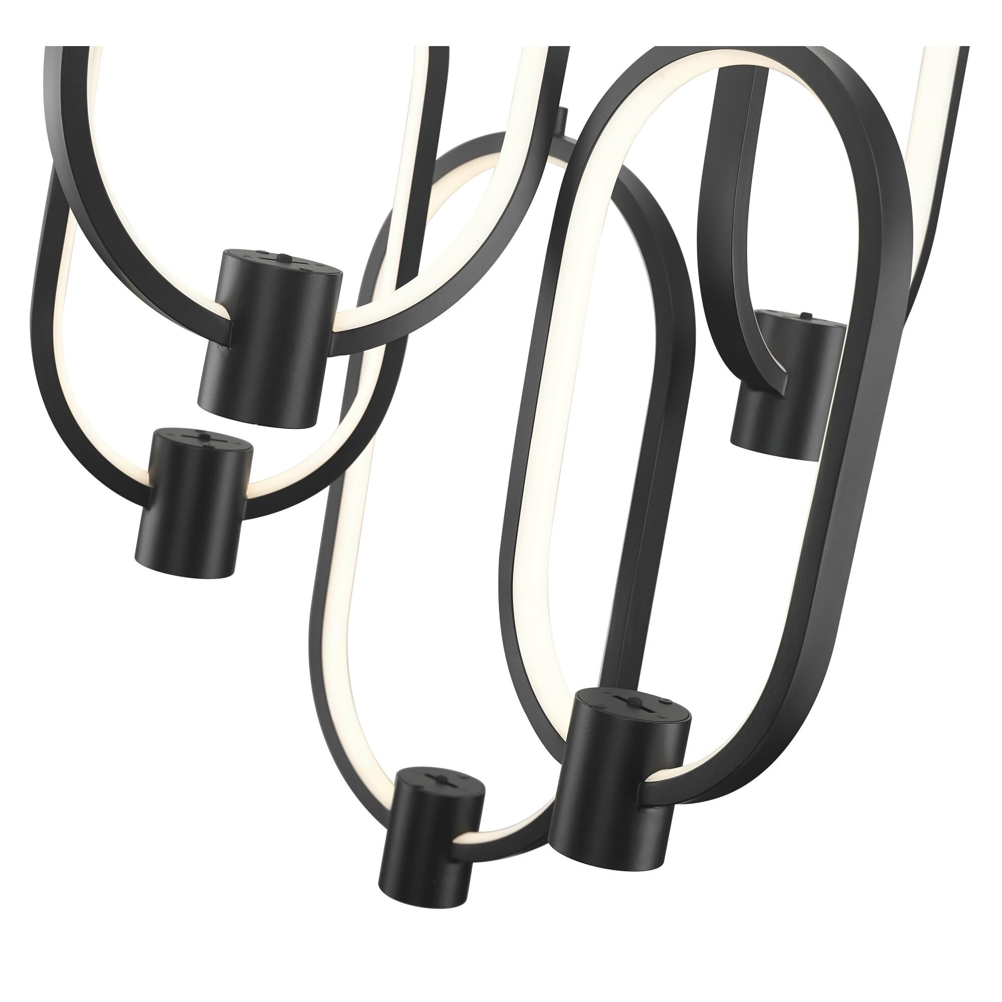 Shown in Matte Black finish and White glass