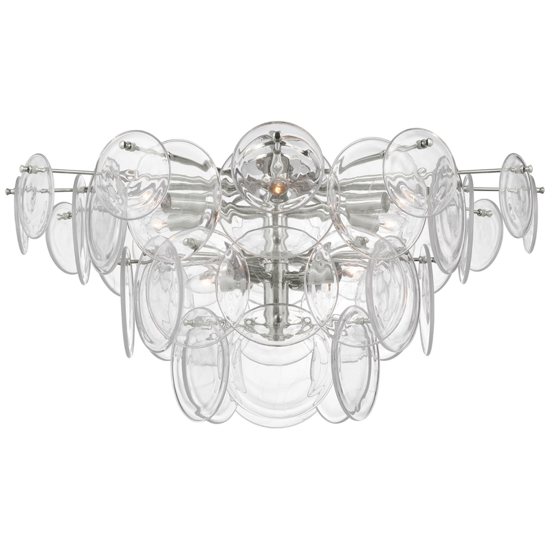 Aerin Loire 34 Inch 10 Light LED Flush Mount by Visual Comfort Signature Collection
