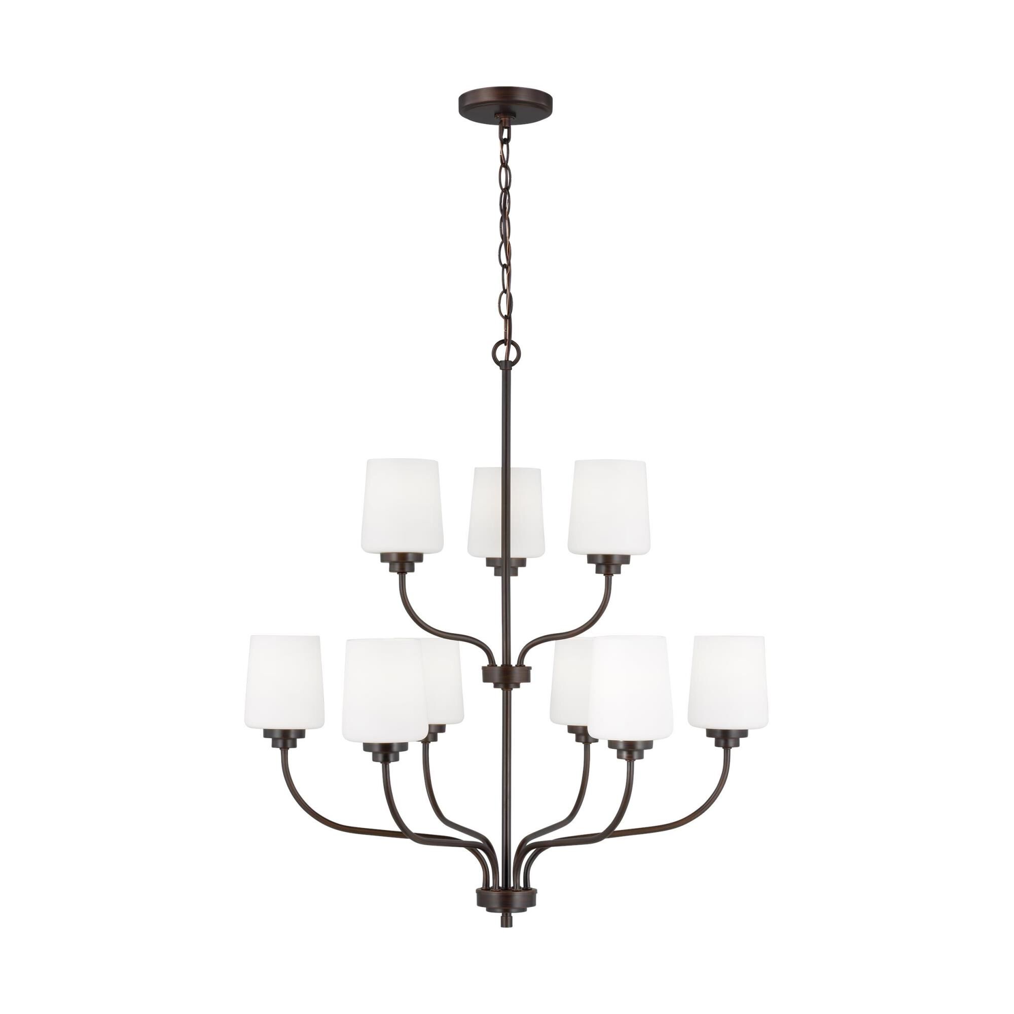 Windom 28 Inch 9 Light Chandelier by Generation Lighting