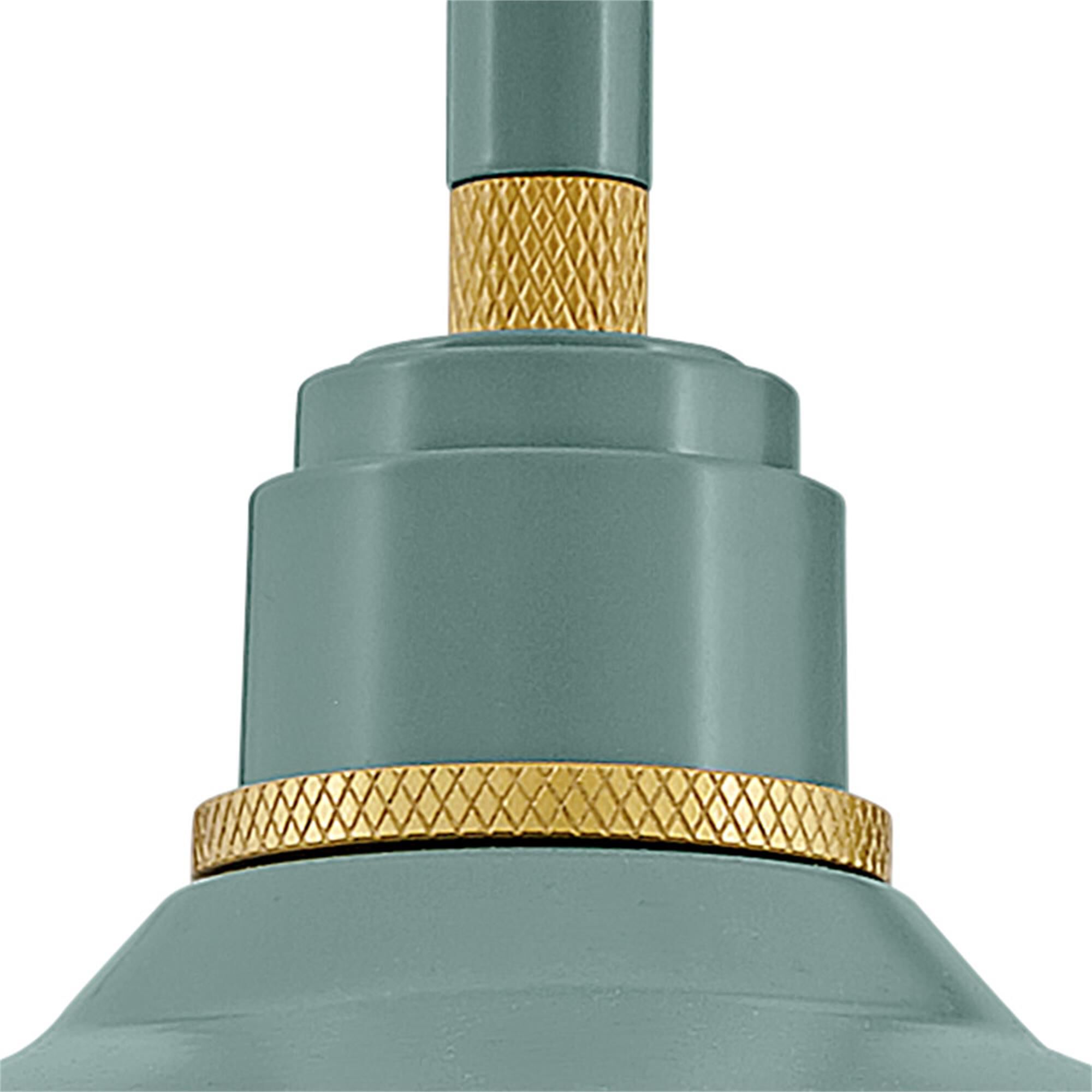 Shown in Sage Green with Brass Accents finish