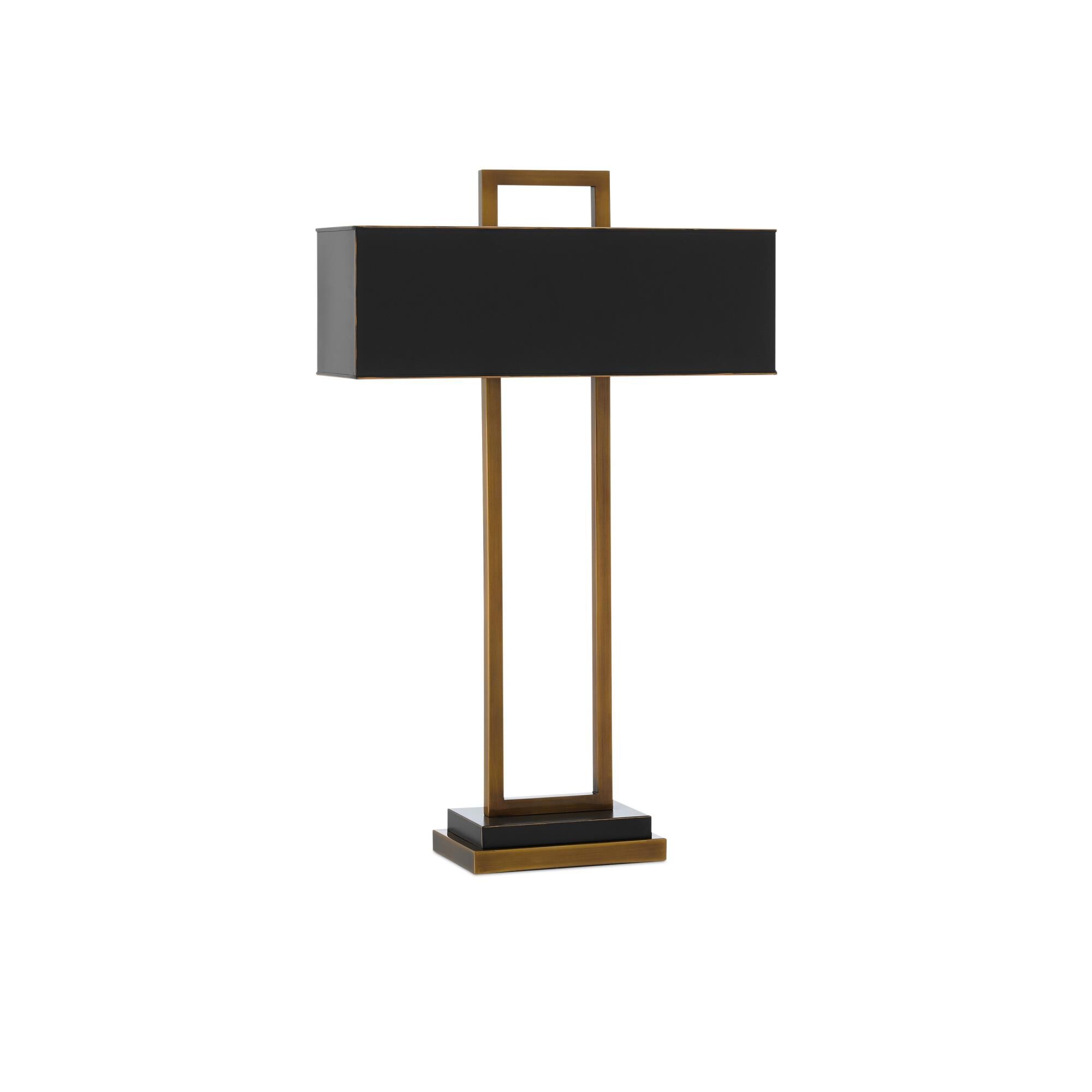Shown in Antique Brass/Oil Rubbed Bronze finish and Included shade