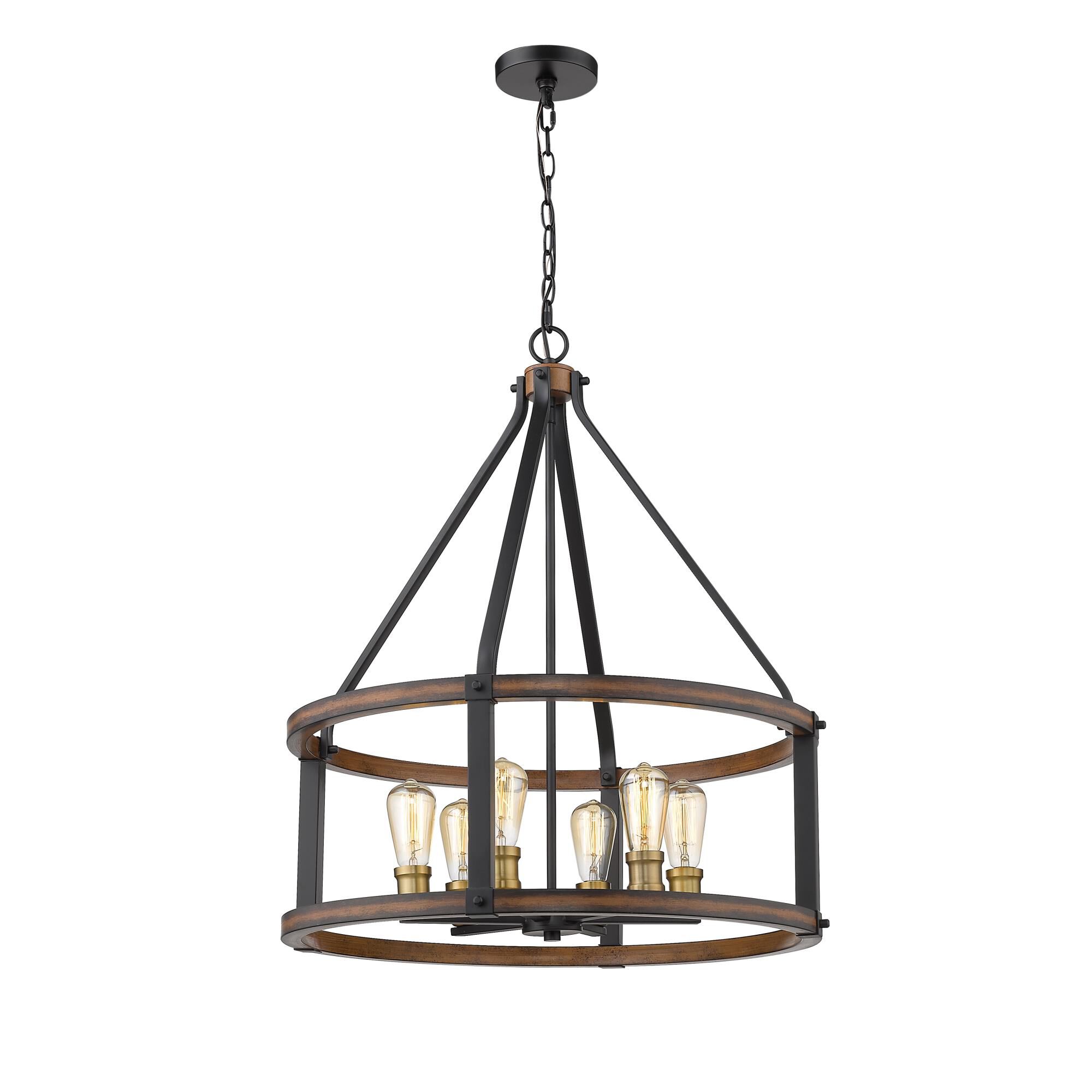 Shown in Rustic Mahogany finish and --- glass and --- shade