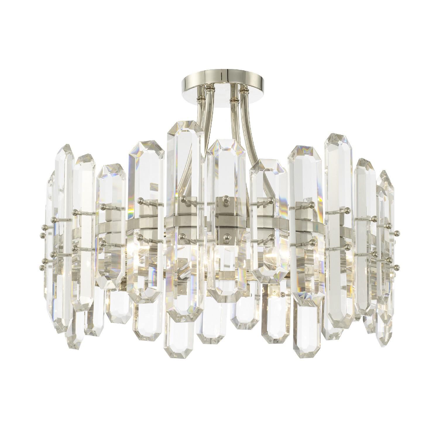 Bolton 20 Inch 4 Light Semi Flush Mount by Crystorama