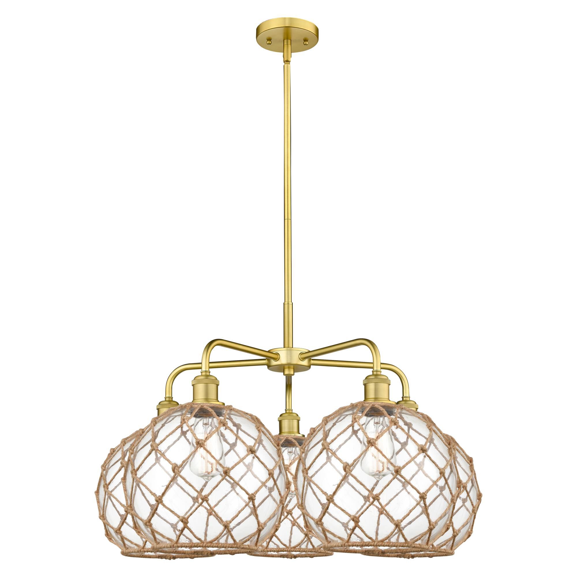 Bruno Marashlian Farmhouse Rope 29 Inch Chandelier by Innovations Lighting