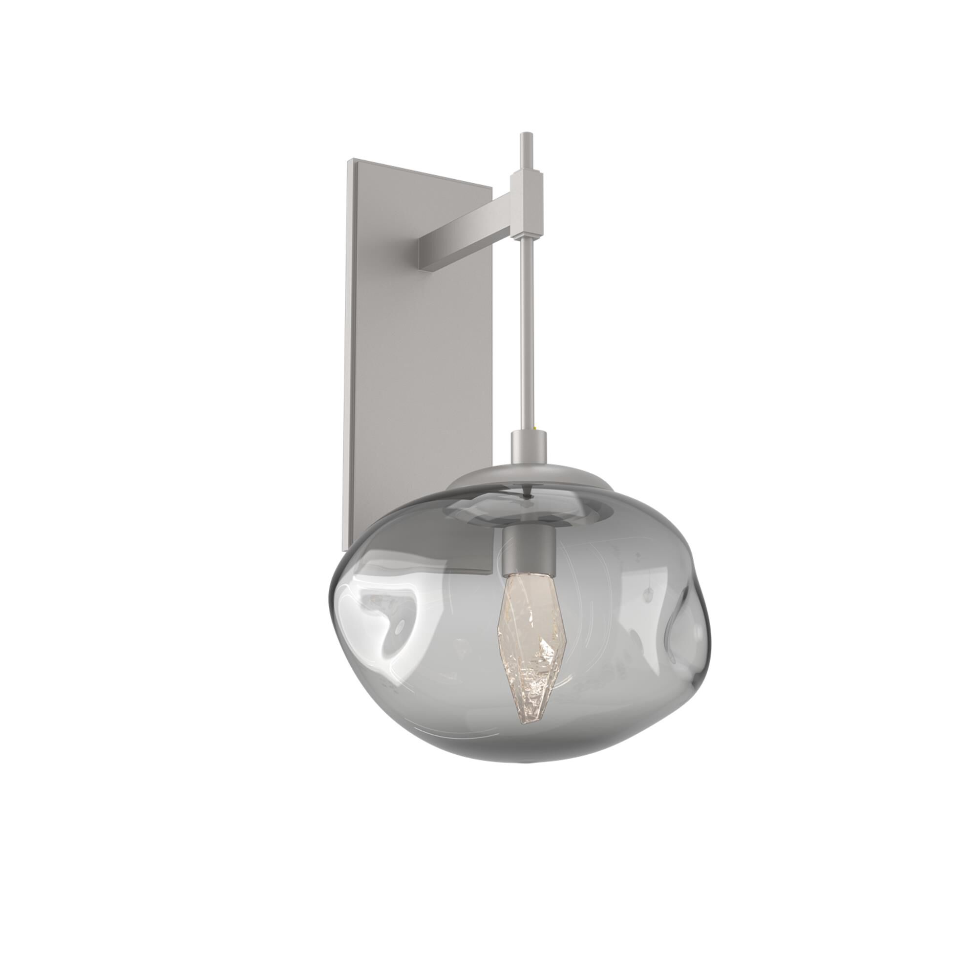 Shown in Metallic Beige Silver finish and Smoke Geo glass