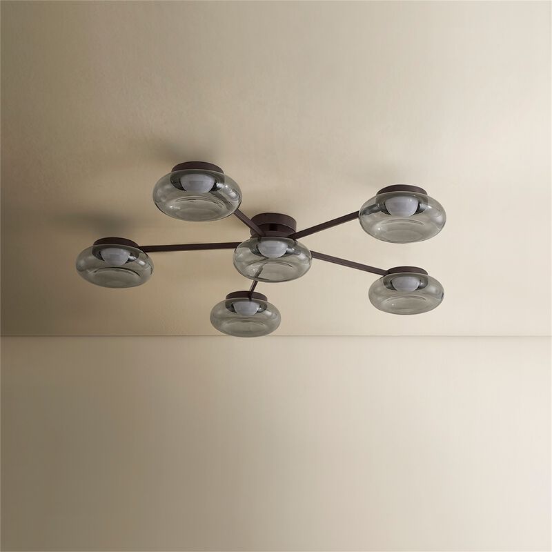 Opalesce 50 Inch Semi Flush Mount by Sonneman