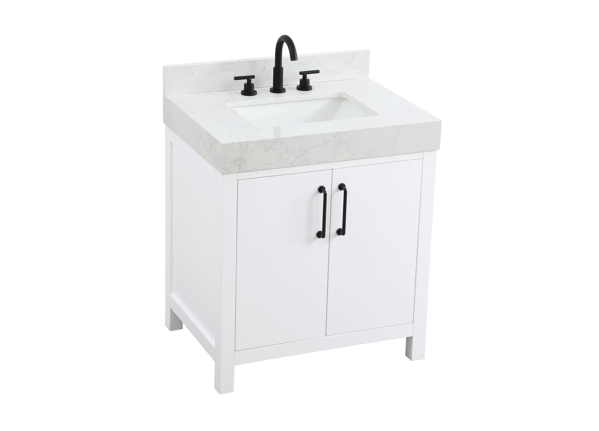 Shown in White finish