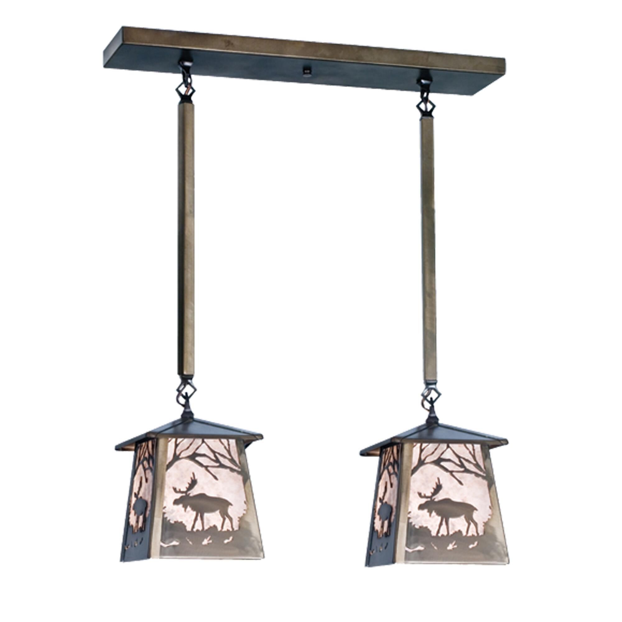 Moose At Dawn 24 Inch 2 Light Linear Suspension Light by Meyda Lighting