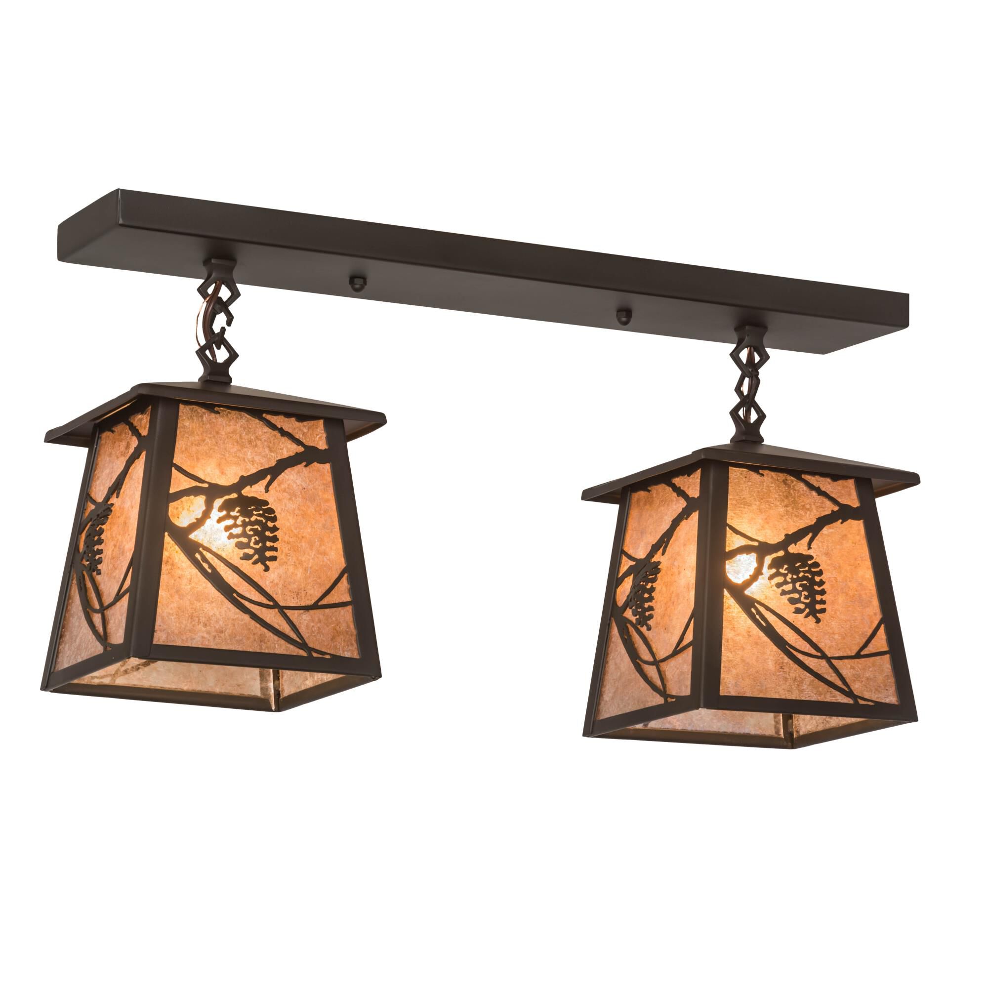 24 Inch 2 Light Linear Suspension Light by Meyda Lighting