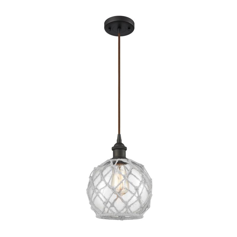 Innovations Lighting Bruno Marashlian Farmhouse Rope 8 Inch Mini Pendant