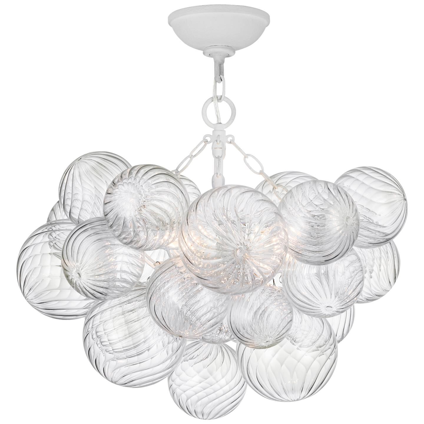 Julie Neill Talia 24 Inch 3 Light LED Semi Flush Mount by Visual Comfort Signature Collection