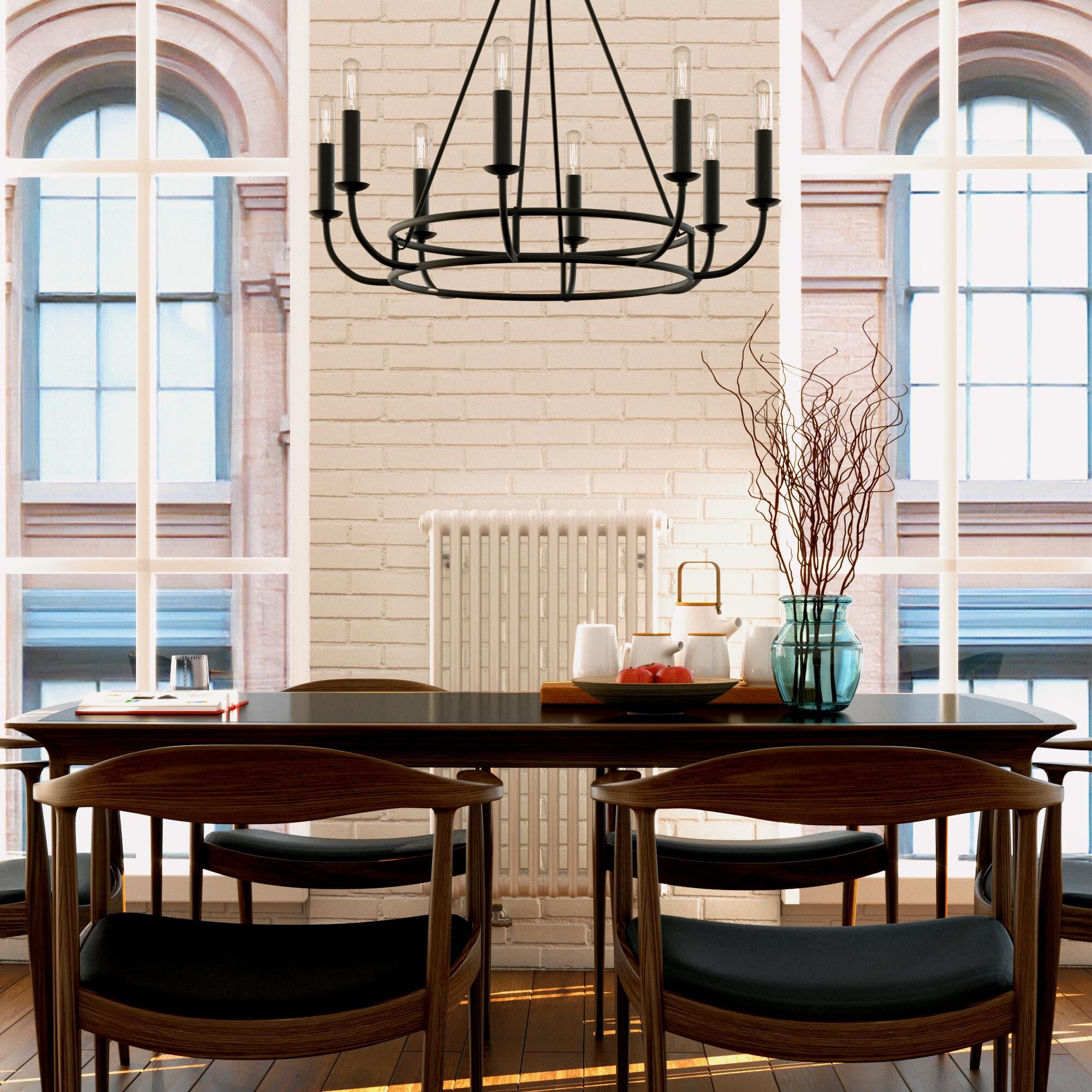 Bailey 28 Inch 8 Light Chandelier by Crystorama