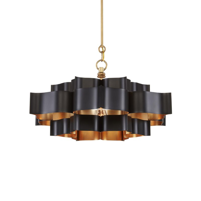 Grand Lotus 20 Inch Mini Chandelier by Currey and Company