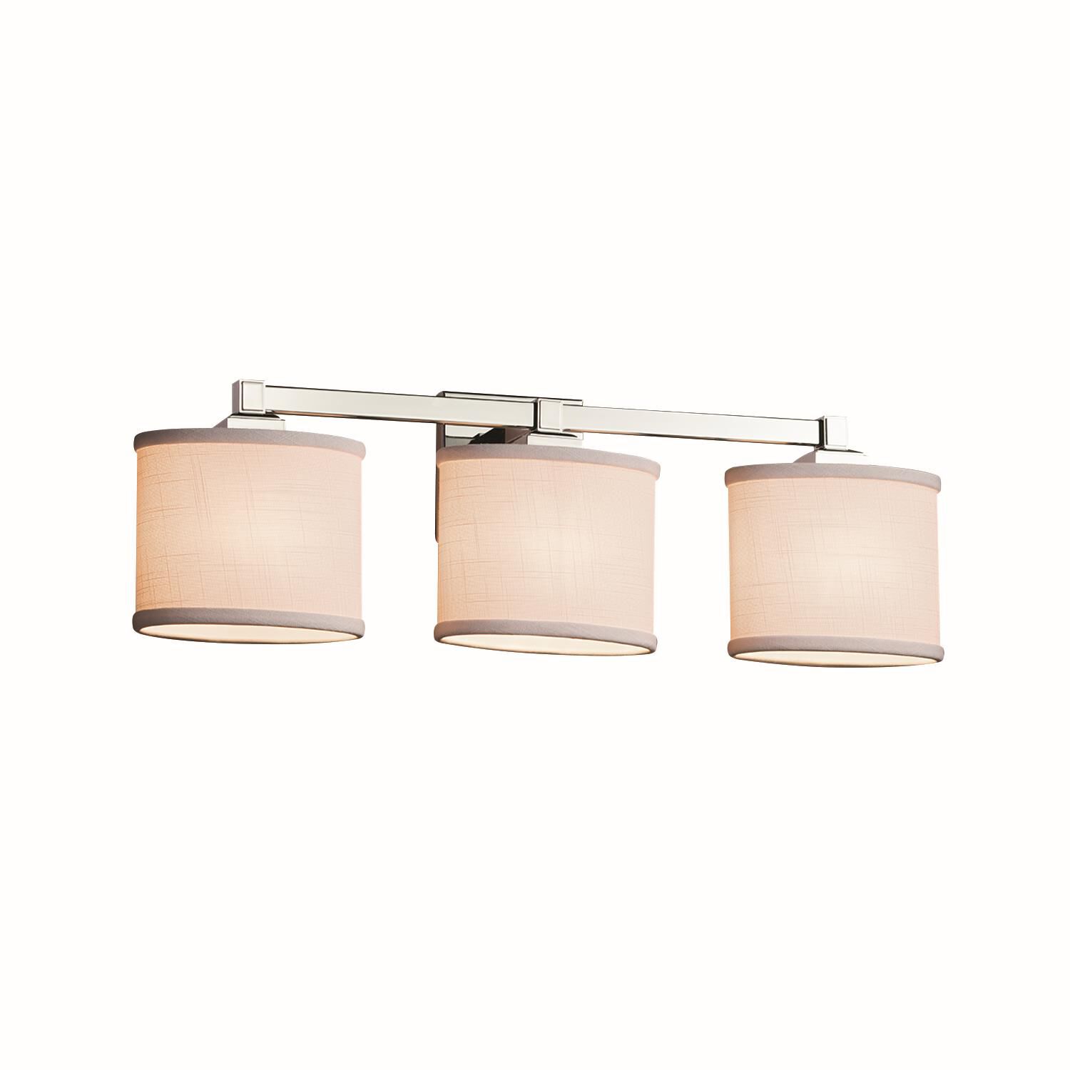 Textile 24 Inch 3 Light Bath Vanity Light by Justice Design Group