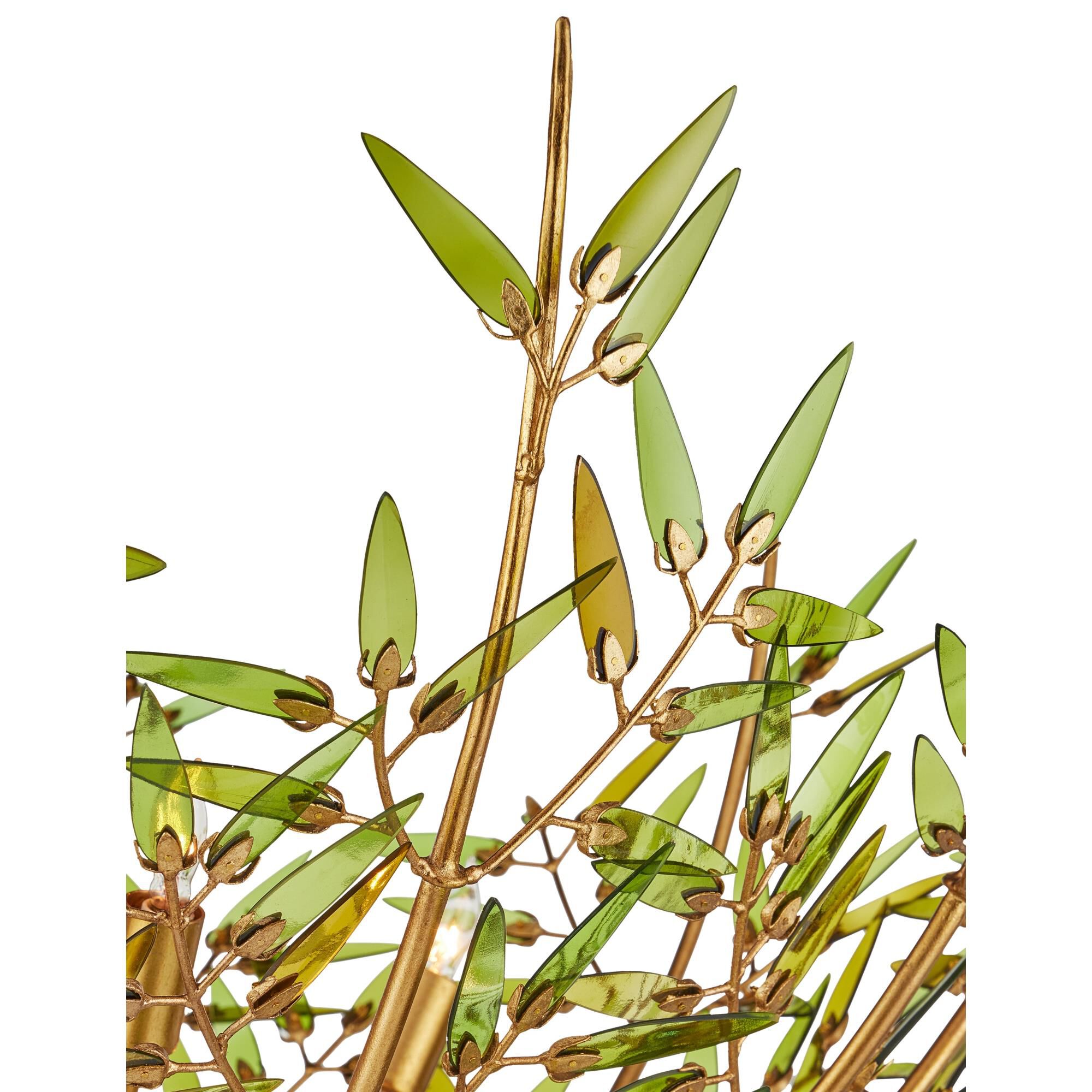 Shown in Green, Contemporary Gold Leaf and Contemporary Gold finish