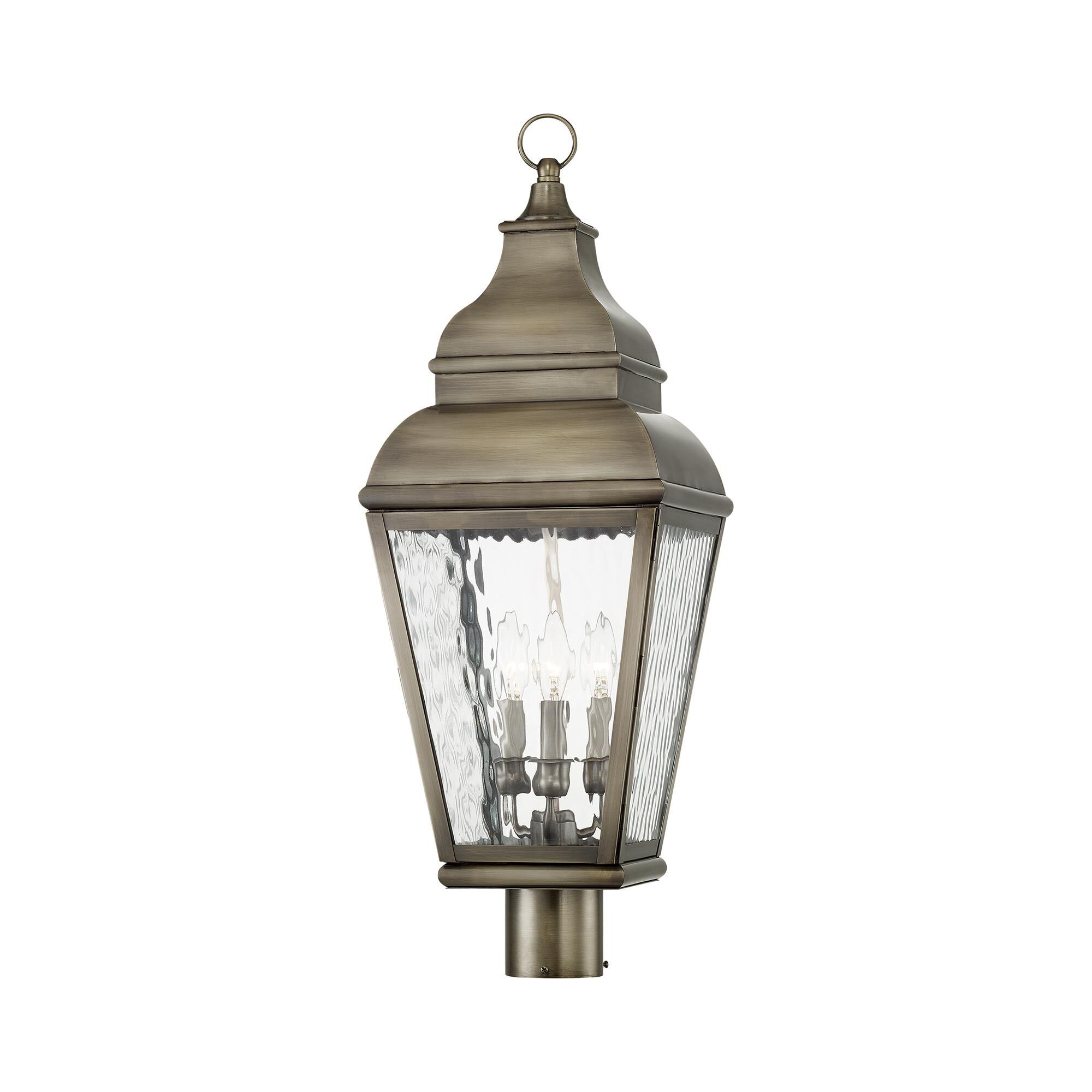 Exeter 29 Inch Tall 3 Light Outdoor Post Lamp by Livex Lighting