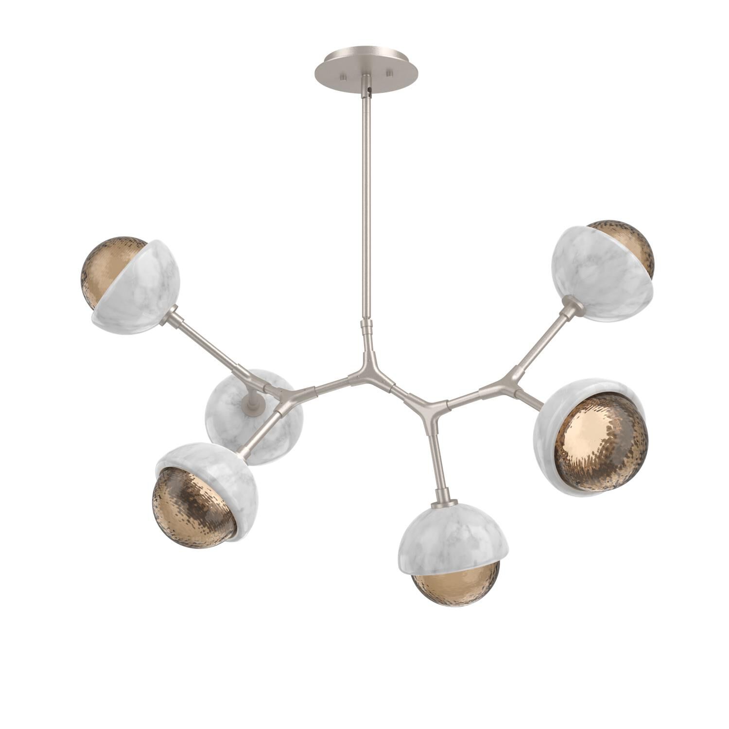 Levi Wilson Cabochon 31 Inch Linear Suspension Light by Hammerton Studio